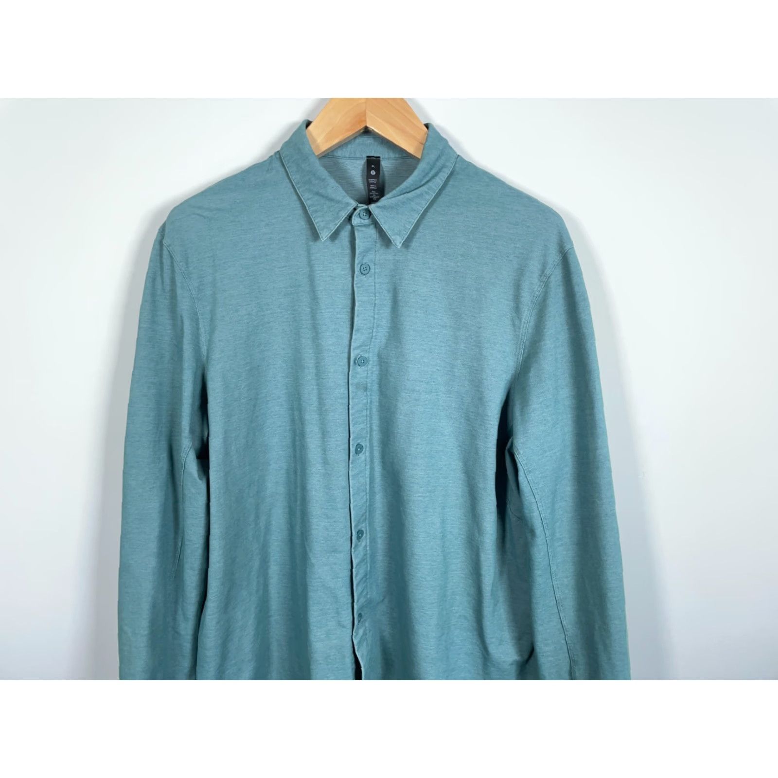 Lululemon Lululemon Commission Shirt Men's XL Green Lightweight Long Sleeve Athleisure Size US XL / EU 56 / 4 - 4 Thumbnail