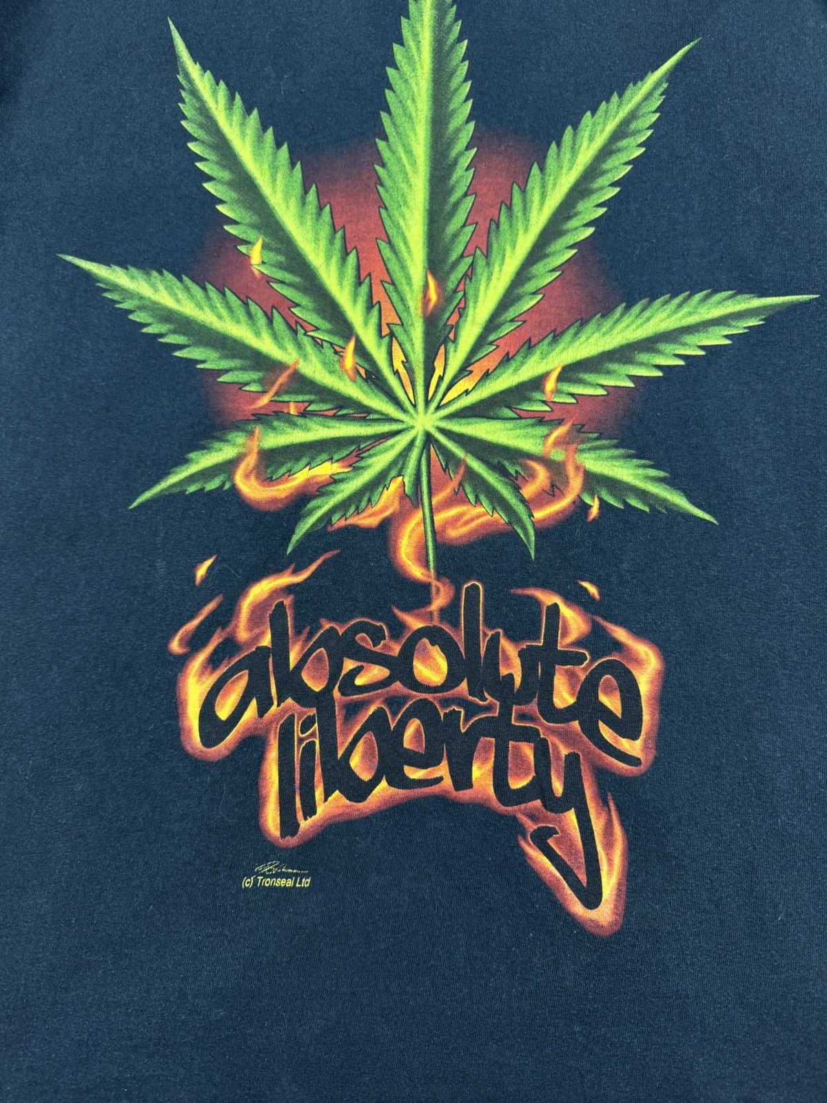 Vintage Marijuana Legalize Weed Smoke Y2K Cannabis Joint T Shirt Tee Size US L / EU 52-54 / 3 - 8 Thumbnail