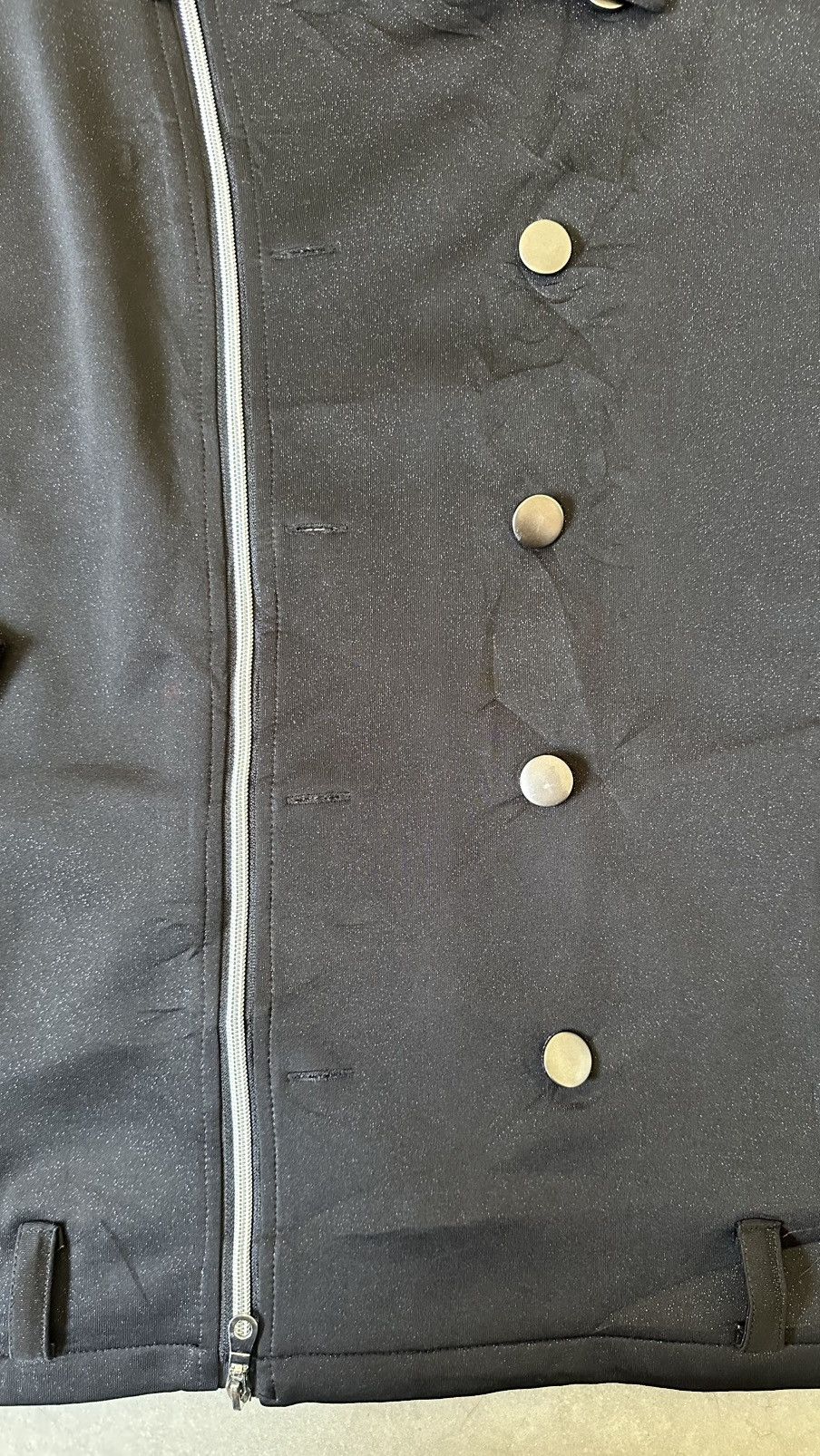 VINTAGE PUNK BONDAGE ASYMMETRICAL POLYSTER JACKET