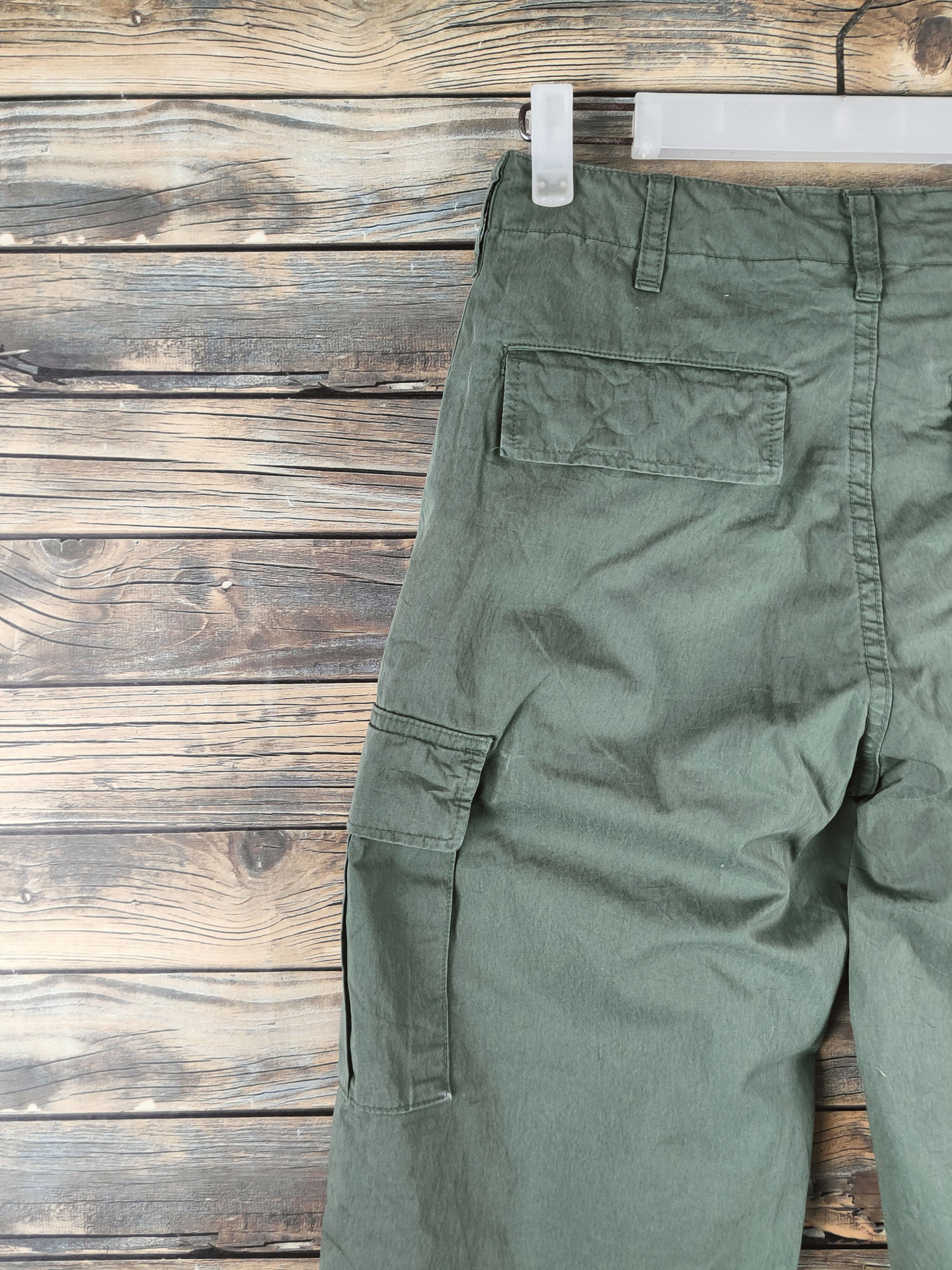 Japanese Brand Uniqlo Green Multipocket Cargo Pants #S2848 Size US 26 / EU 42 - 8 Thumbnail