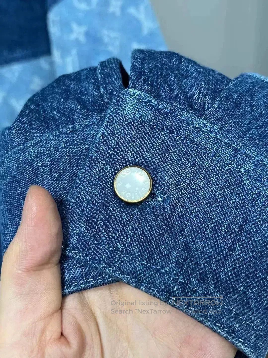 Louis Vuitton Louis Vuitton Blue Logo Stripe Denim Jacket. Size XS / US 0-2 / IT 36-38 - 5 Thumbnail