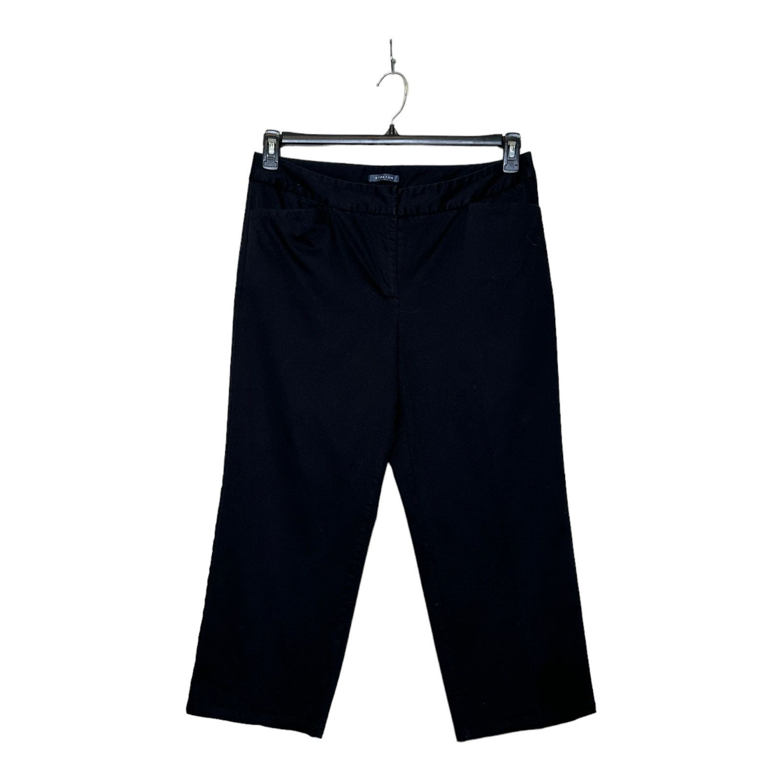 Jones New York Jones Wear Studio black straight legs cropped pants size 14 Size 36" / US 14 / IT 50 - 8 Thumbnail