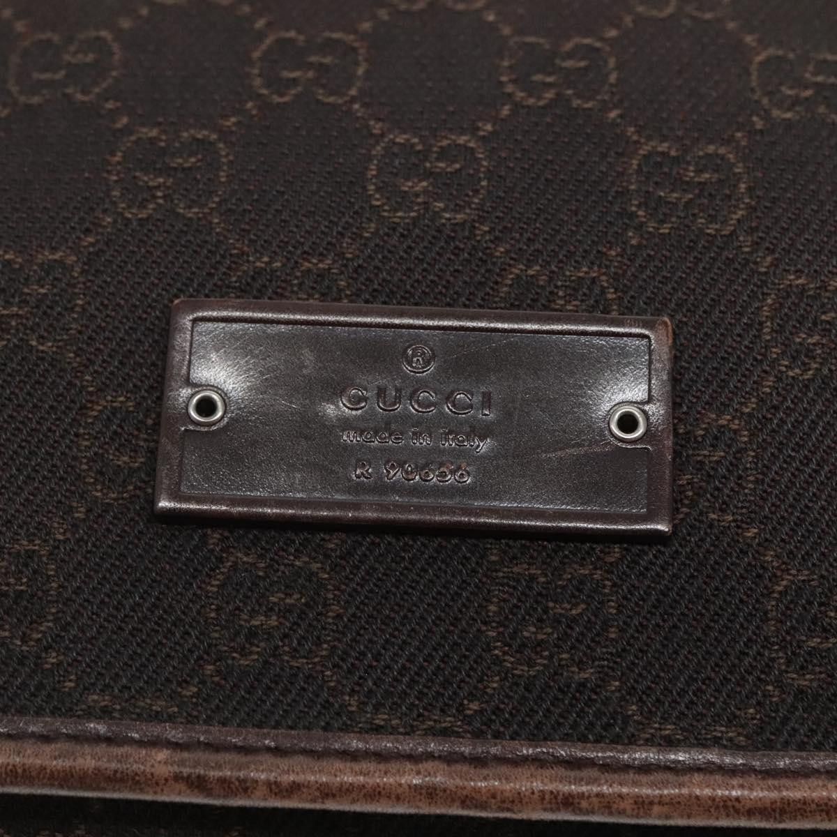 Gucci GUCCI GG Canvas Shoulder Bag Dark Brown Size ONE SIZE - 15 Thumbnail