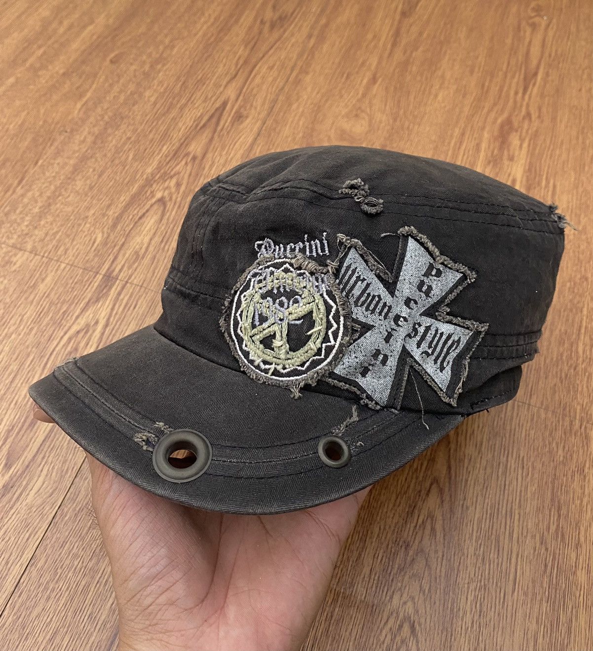 If Six Was Nine × Japanese Brand × Le Grande Bleu (L.G.B.) Peace cross patrol cap Size ONE SIZE - 2 Thumbnail