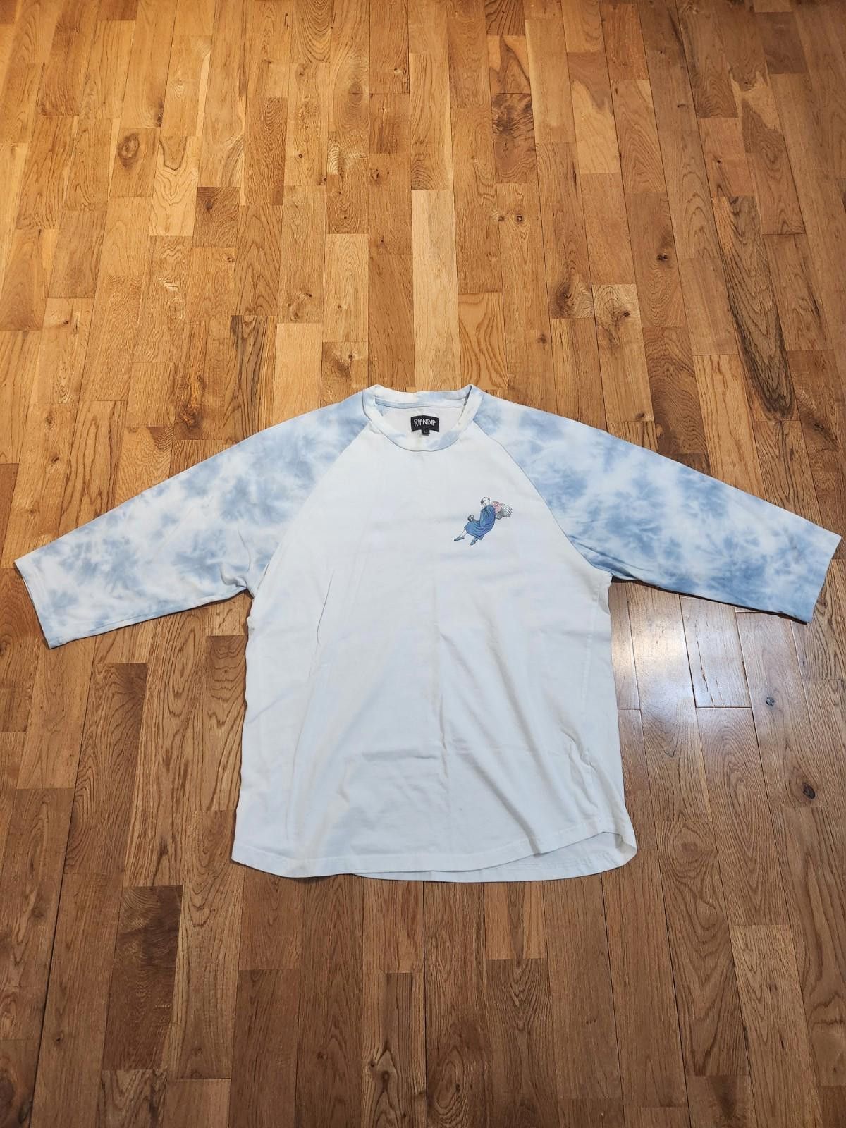 RIPNDIP RIPNDIP Angelic Cats Tie Dye 3/4 Sleeve Shirt White Men's L Size US L / EU 52-54 / 3 - 1 Thumbnail