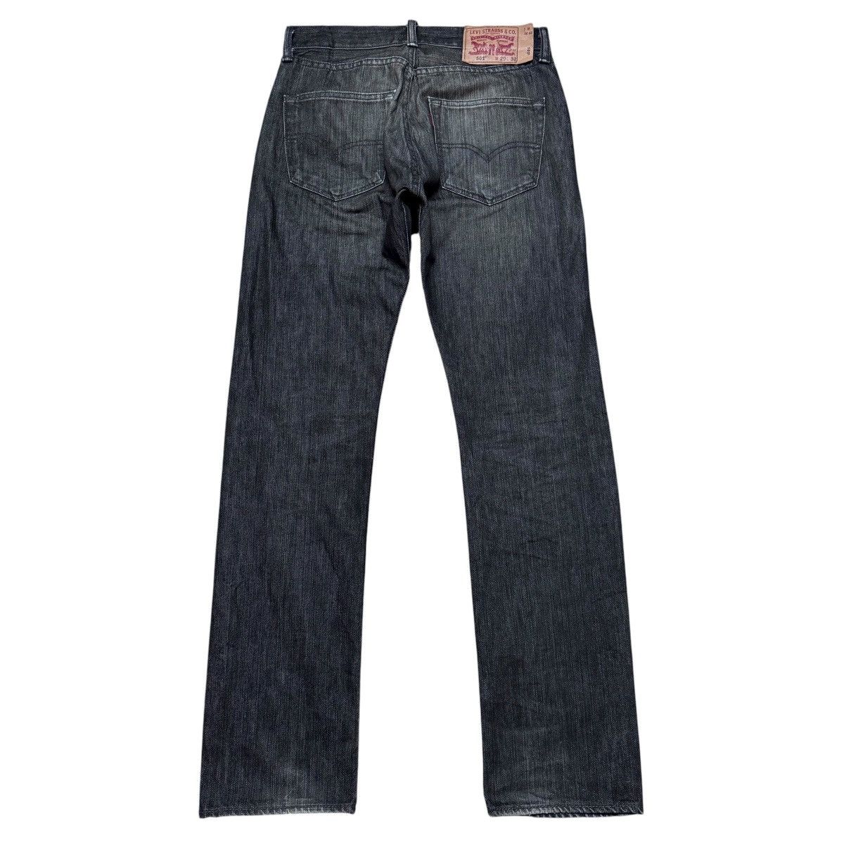 Levi's Levis 501 Black Denim Jeans Size US 30 / EU 46 - 2 Thumbnail
