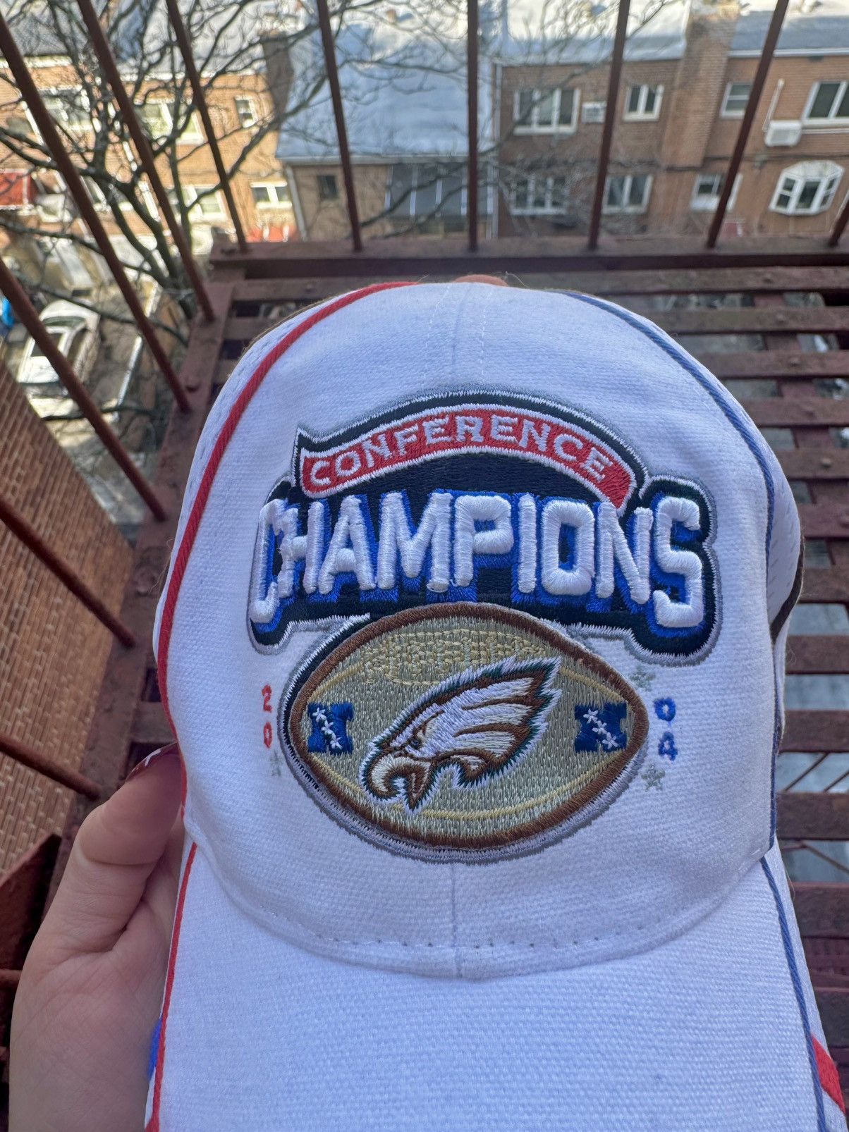 NFL 2004 NFL Philadelphia Eagles Conference Champions Hat Size ONE SIZE - 3 Thumbnail