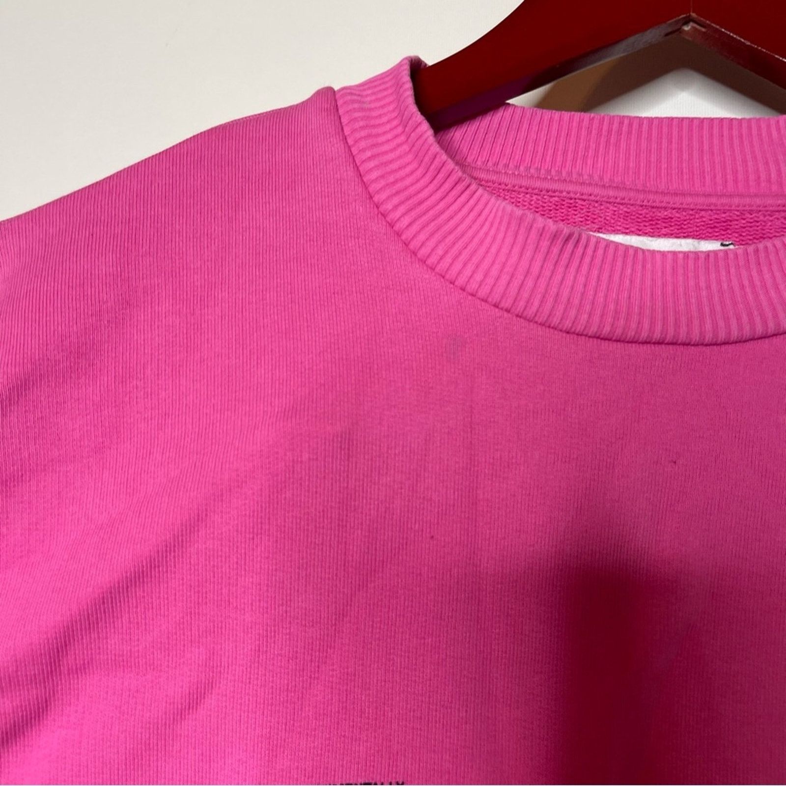 Pangaia PANGAIA Lightweight recycled cotton sweatshirt in pink sz M Size M / US 6-8 / IT 42-44 - 9 Thumbnail