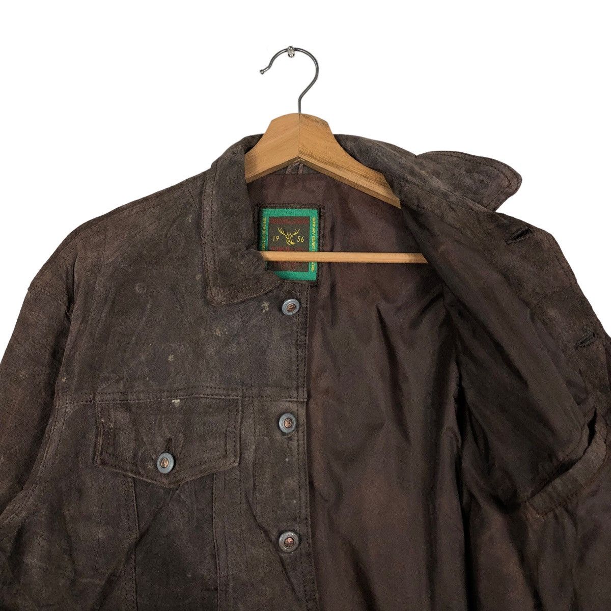 Japanese Brand 🔥Vintage Biker Fly Leather Jacket Sunvalley Japan Made Size US M / EU 48-50 / 2 - 12 Thumbnail