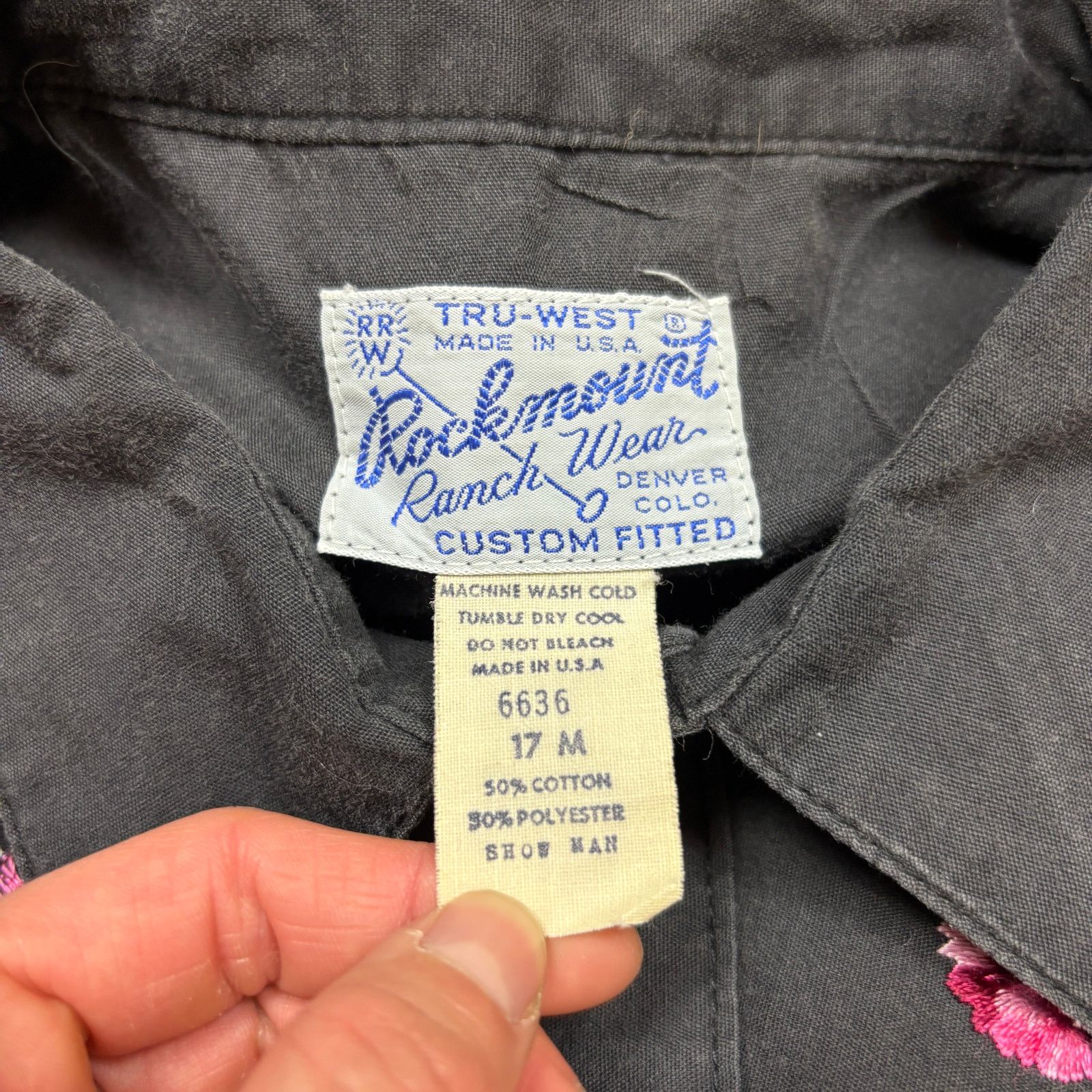 Rockmount Ranch Wear × Vintage Vintage 70s Rockmount Ranch Wear Pearl Snap Shirt Men's 17 M Size US M / EU 48-50 / 2 - 4 Thumbnail