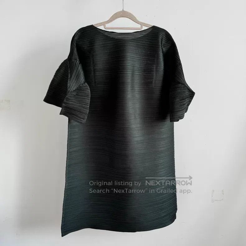 Issey Miyake Issey Miyake Black Short Sleeve Size L / US 10 / IT 46 - 2 Thumbnail