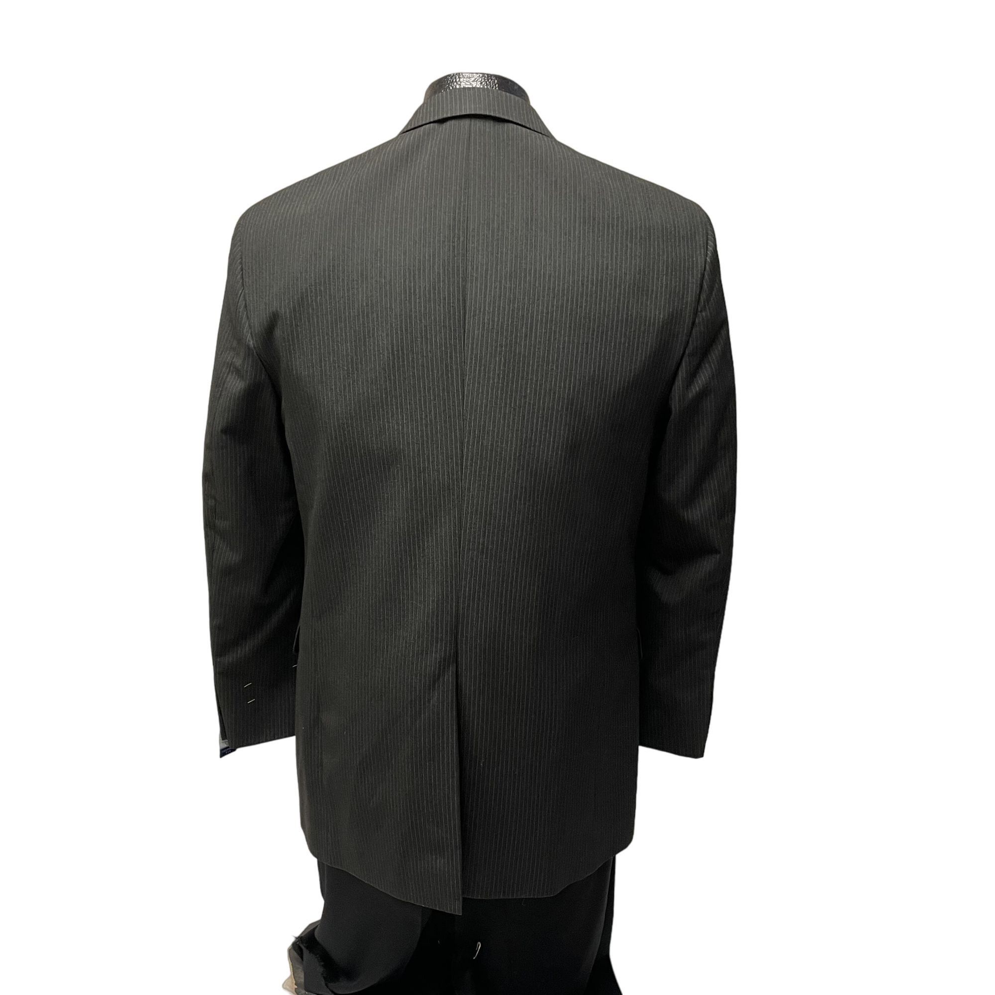 Stafford NWT NEW Stafford Charcoal Sport Coat PINSTRIPE Jacket Size 40R - 3 Thumbnail
