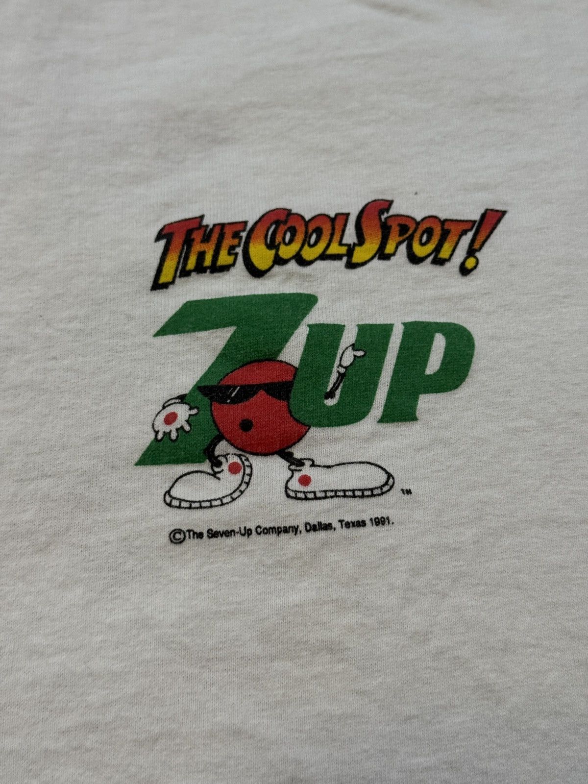 Vintage Vintage 90s Seven Up Cool Spot Retro Soda Pop Promo T Shirt Size US XL / EU 56 / 4 - 6 Thumbnail