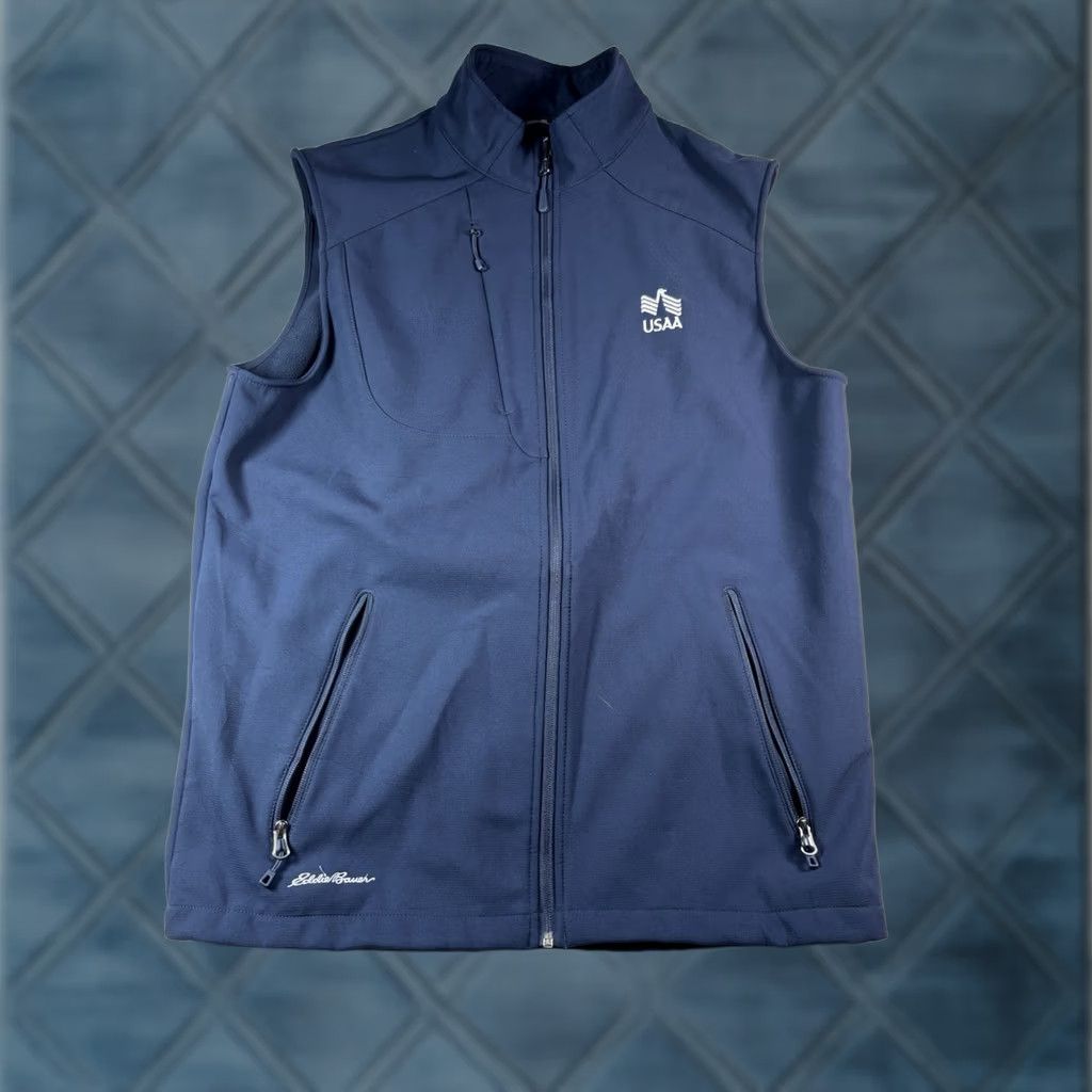 Eddie Bauer Eddie Bauer Vest Mens Large Blue Full Zip Fleece Pockets Outdoor Size US L / EU 52-54 / 3 - 1 Thumbnail