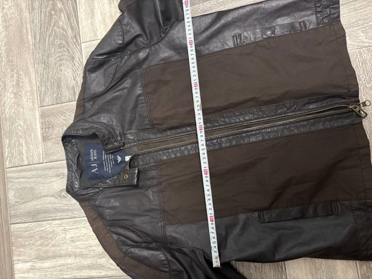 Armani Vintage Armani Jeans Leather Jacket for 30 years Armani Y2k Size US XL / EU 56 / 4 - 10 Thumbnail