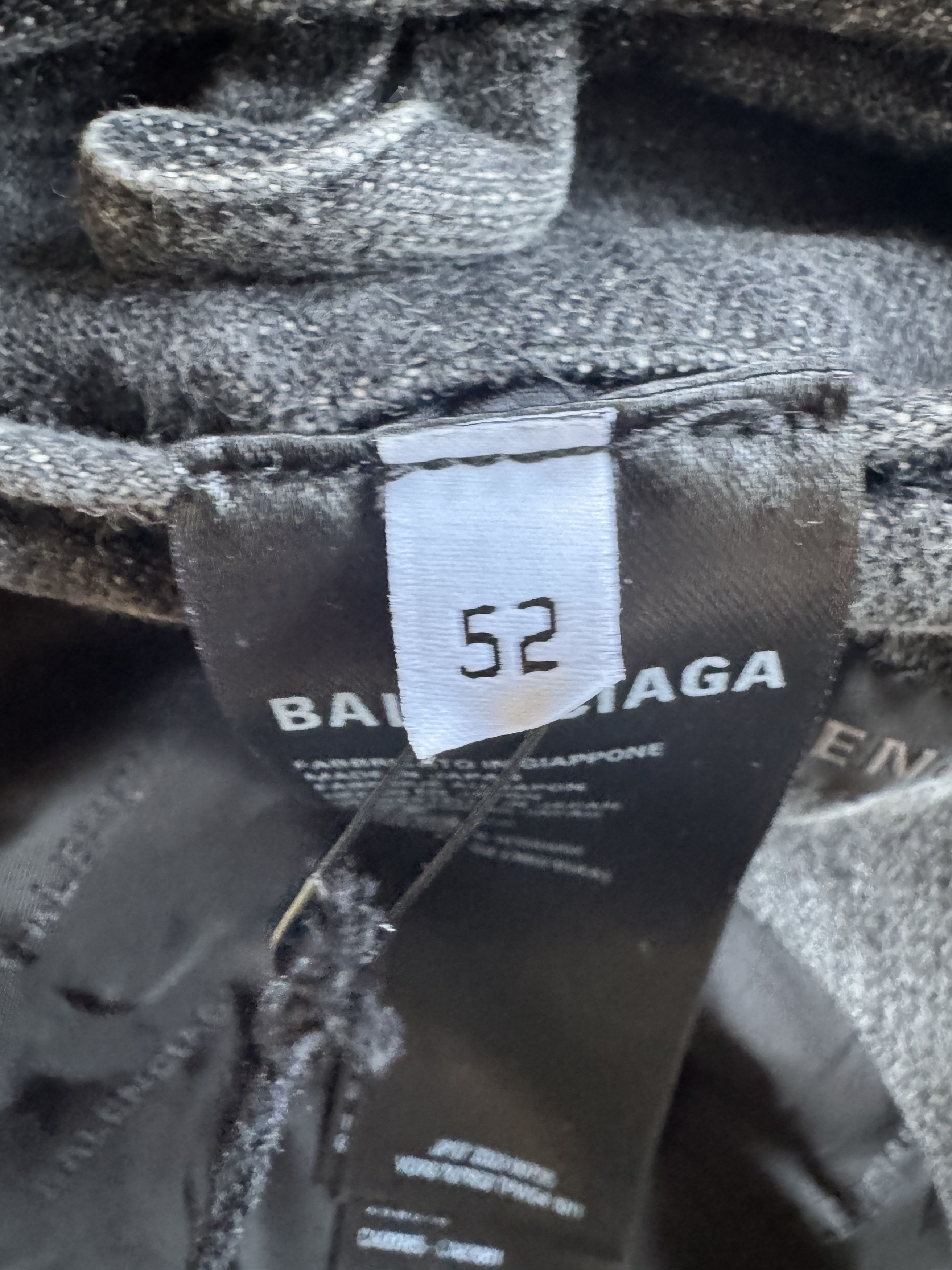 Balenciaga Washed Denim Blazer Size US L / EU 52-54 / 3 - 19 Thumbnail
