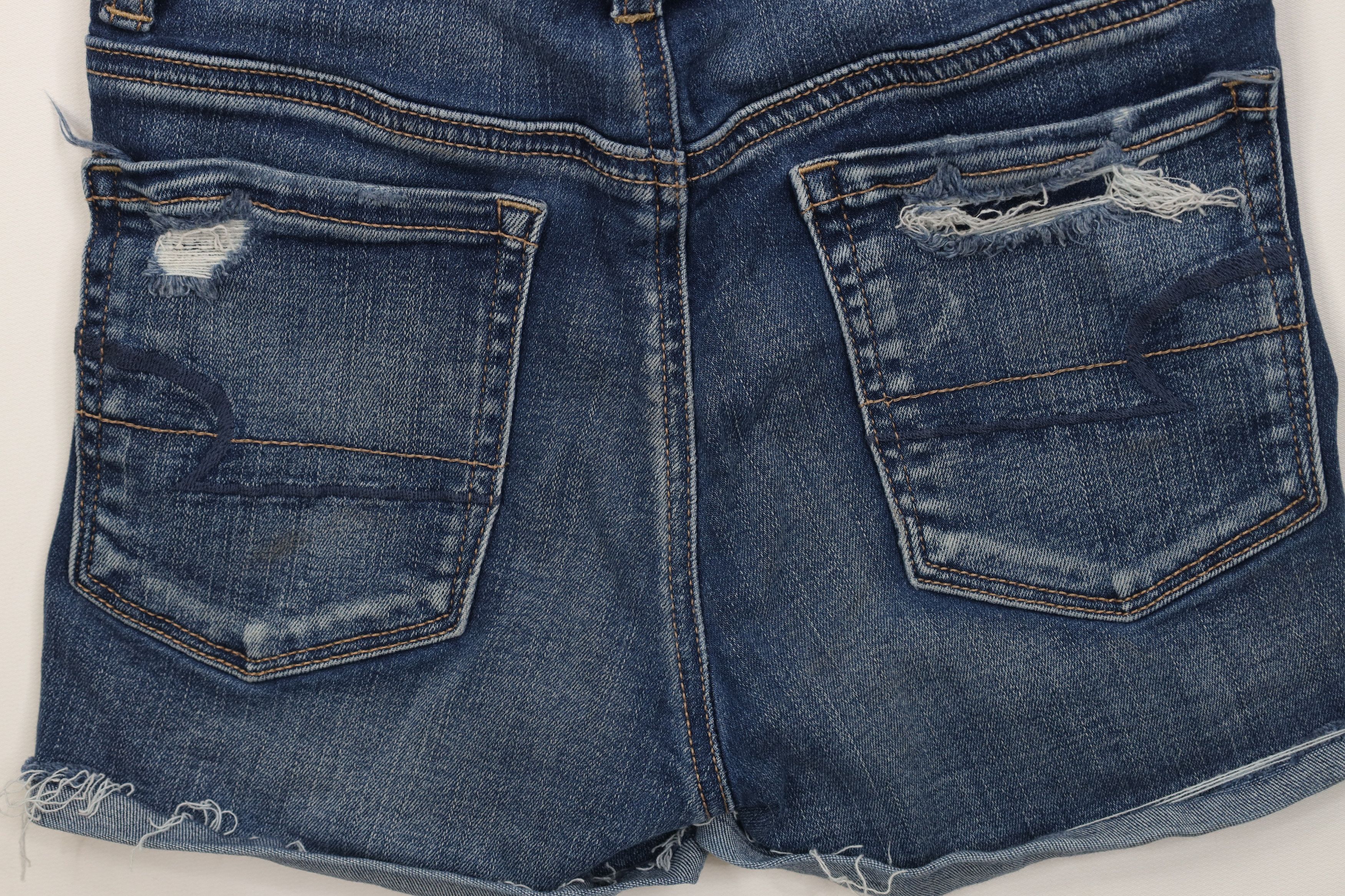 American Eagle Outfitters Vintage Y2K American Eagle Outfitters Shortie Micro Shorts Size 24" / US 00 / IT 34 - 10 Thumbnail