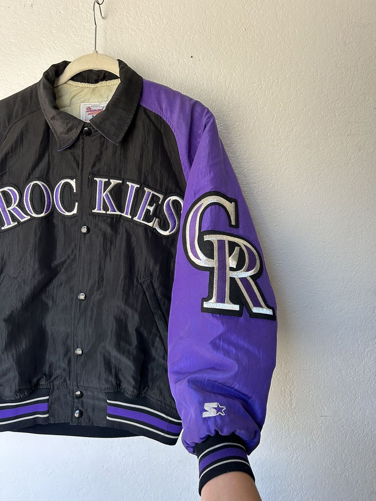 Starter Rare find Colorado Rockies 90s bomber varsity jacket Size US S / EU 44-46 / 1 - 2 Thumbnail
