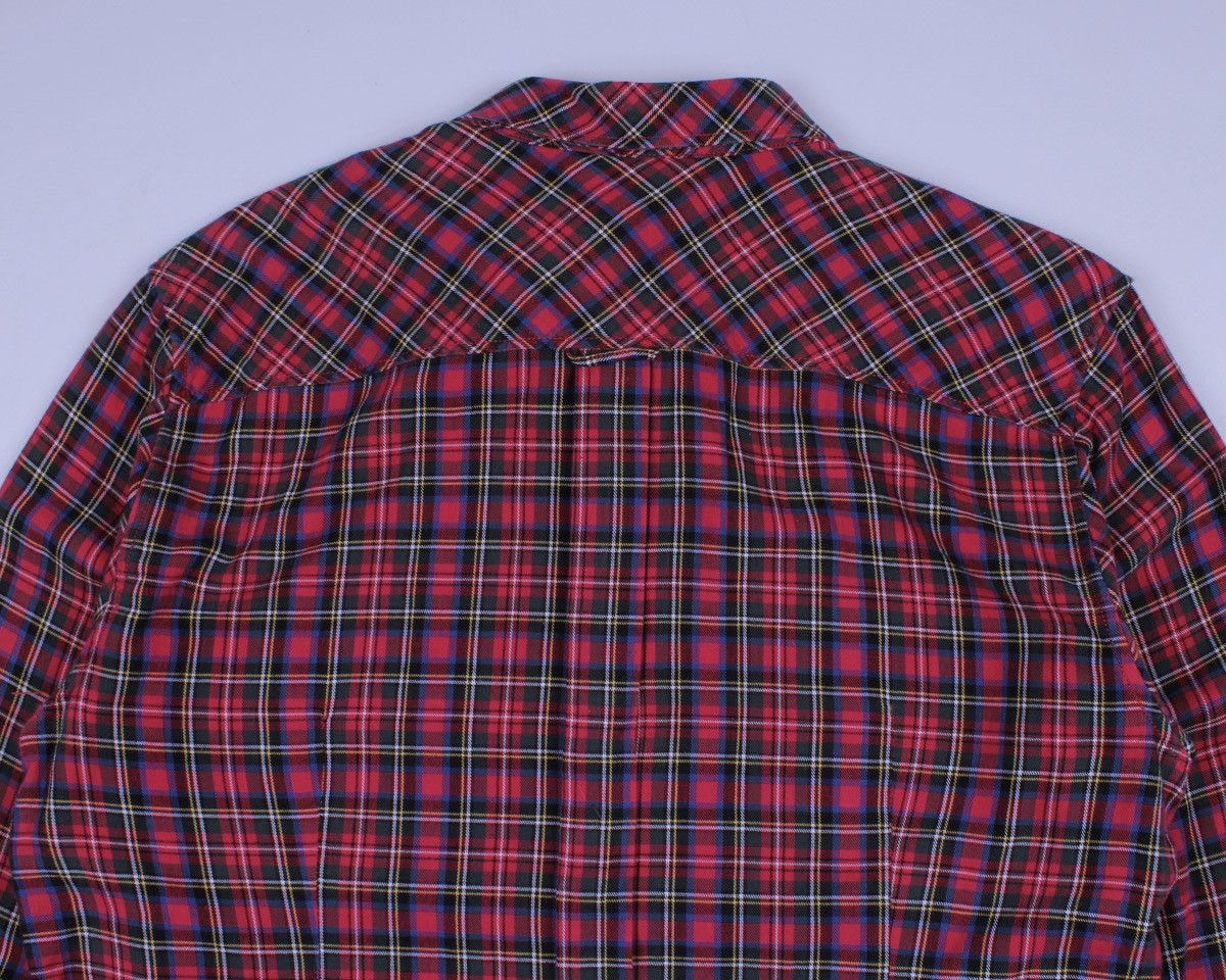 Designer × Dolce & Gabbana Dolce & Gabbana George Plaid Red Long Sleeve Button Shirt Size US L / EU 52-54 / 3 - 14 Thumbnail