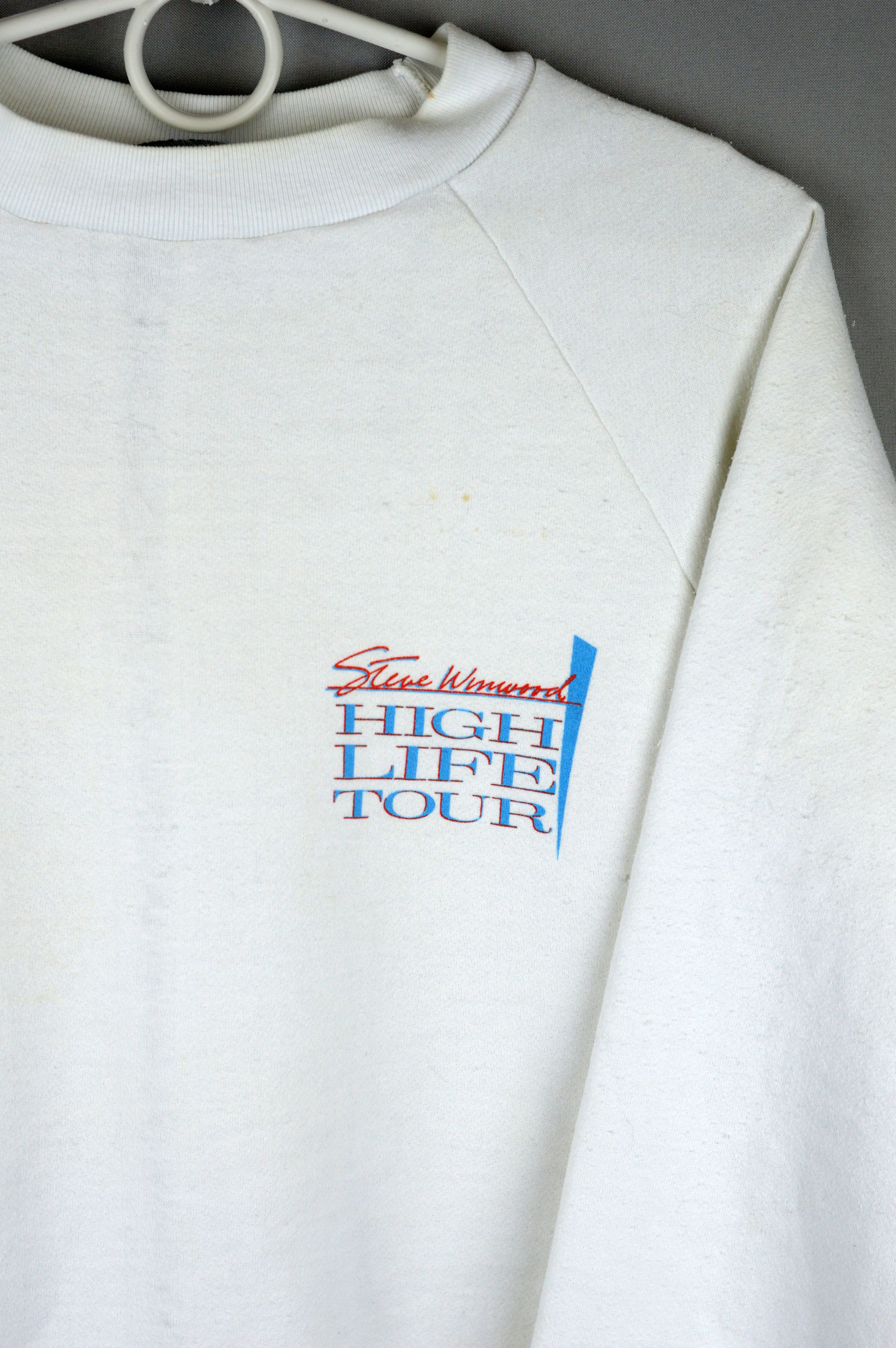 Vintage Vintage Steve Winwood High Life Tour 1986 sweatshirt Size US XL / EU 56 / 4 - 2 Thumbnail