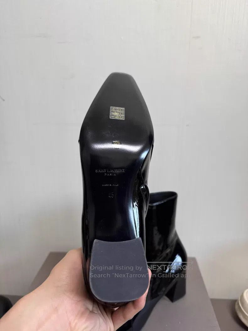 Saint Laurent Paris Saint Laurent Paris Rainer patent leather boots with point Size US 12 / EU 45 - 5 Thumbnail