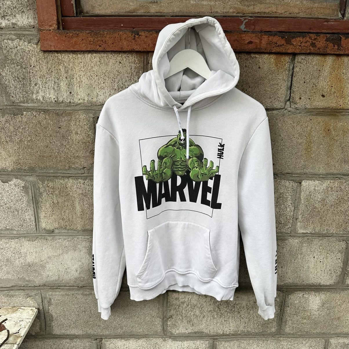 Issey Miyake VTG Marvel Hulk Hoodie Big Logo Size S Y2K Hype Distressed Size US S / EU 44-46 / 1 - 1 Thumbnail
