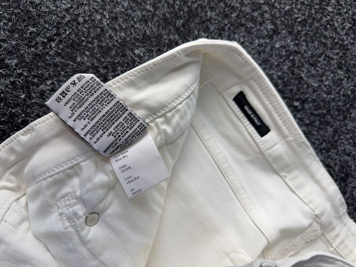 R13 Vintage Retro R13 White Denim pants jeans Italy y2k Size 30" / US 8 / IT 44 - 10 Thumbnail