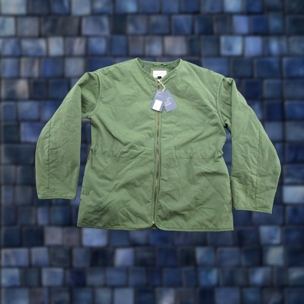 Vintage A New Day Women's Quilted Full Zip Cotton Jacket Coat Green L Size L / US 10 / IT 46 - 1 Thumbnail