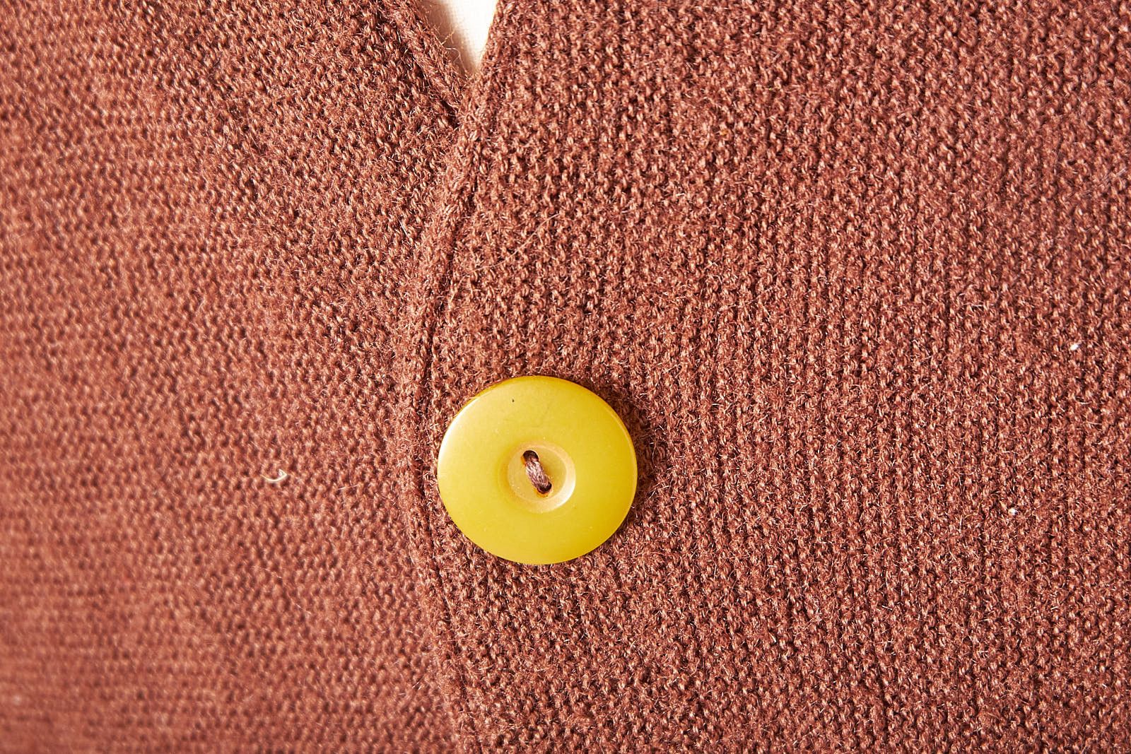 Vintage 1960s Brown Springfoot Cardigan Sweater Size US M / EU 48-50 / 2 - 8 Thumbnail