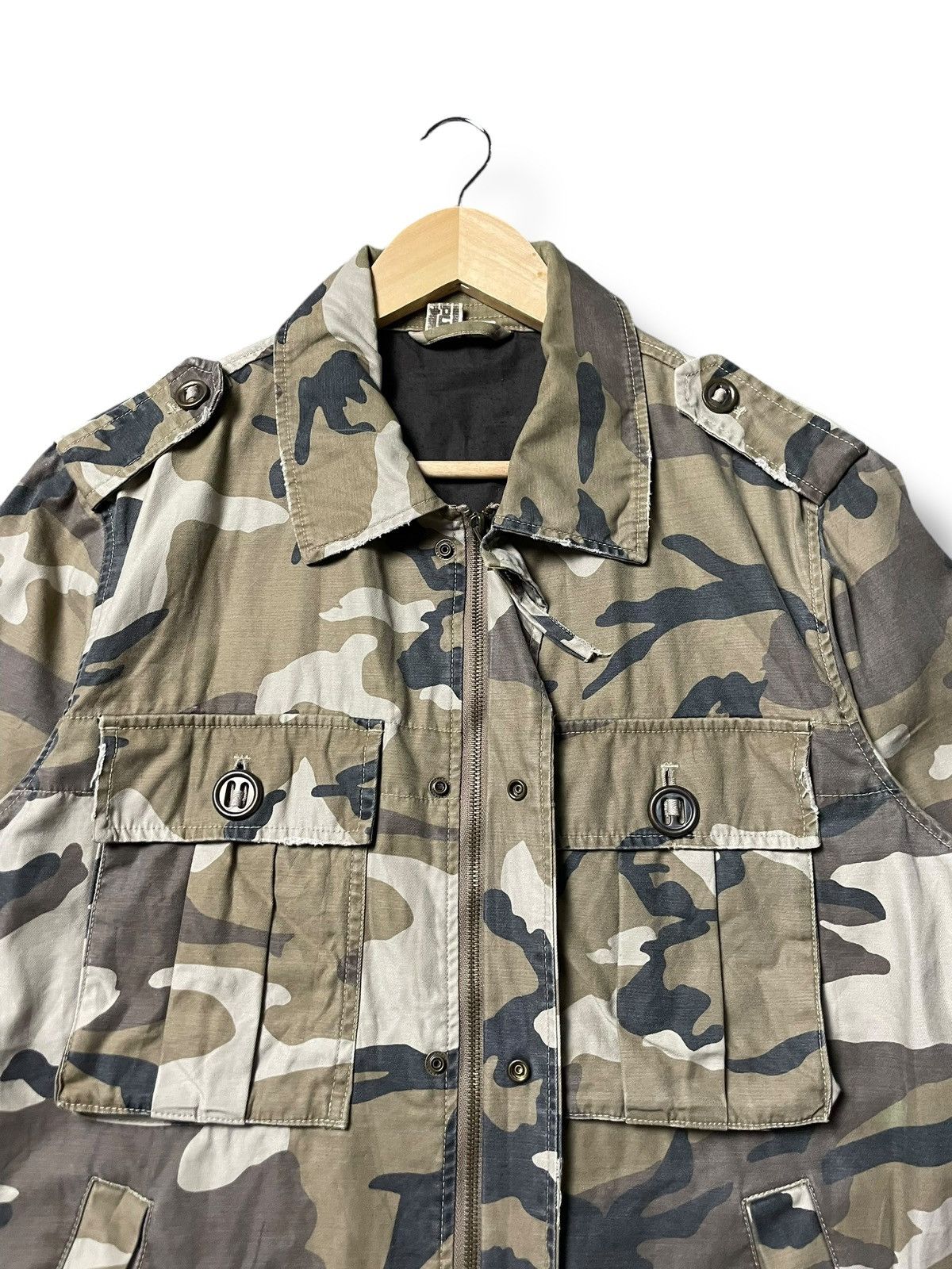 Japanese Brand × Vintage Japanese Brand Military Camo Double Pocket Jacket(44) Size US XS / EU 42 / 0 - 8 Thumbnail