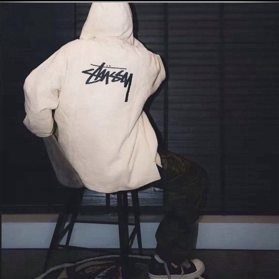Nike × Stussy New❗️ 2022 Nike X Stussy Oversize NRG Fossil Pullover Hoodie Size US L / EU 52-54 / 3 - 4 Thumbnail