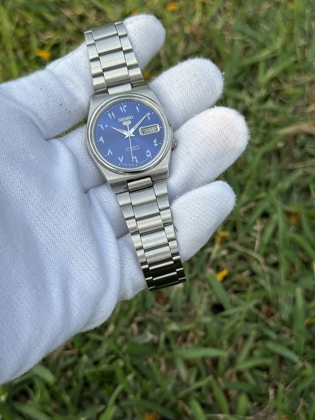 Seiko Seiko 5 Automatic 7009 Japan movement Blue Dial mens Watch Size 36 - 4 Thumbnail