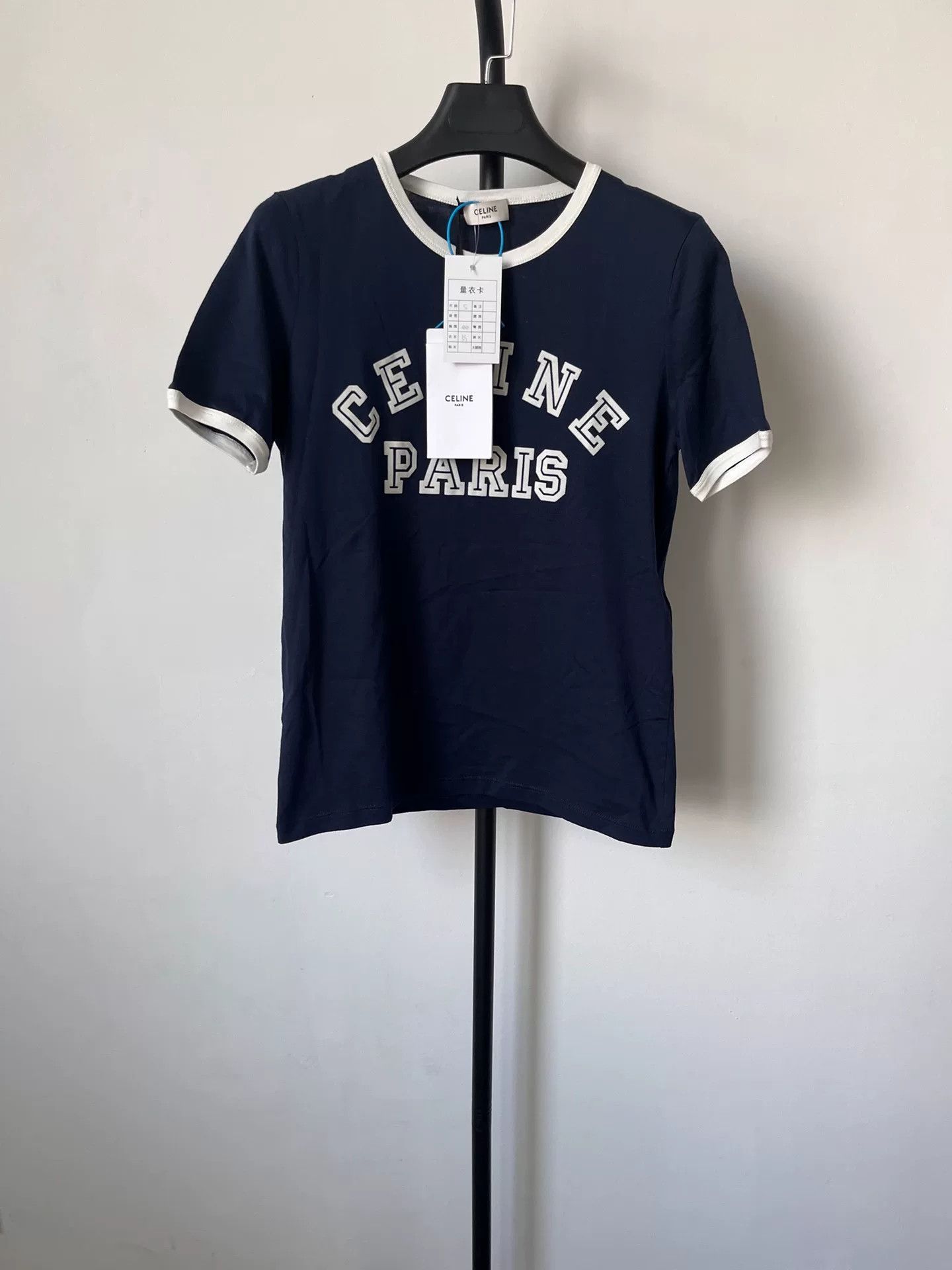Celine Celine Women's Logo Print Round Neck T-Shirt Size S / US 4 / IT 40 - 1 Thumbnail