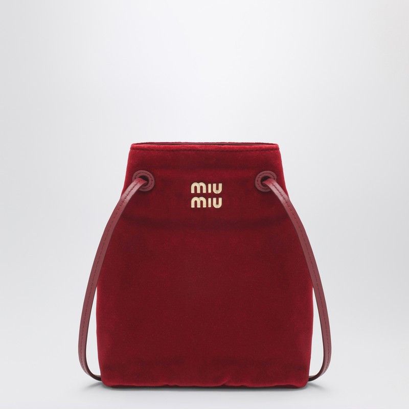 Miu Miu Miu Miu Red Velvet Pouch Size ONE SIZE - 1 Thumbnail