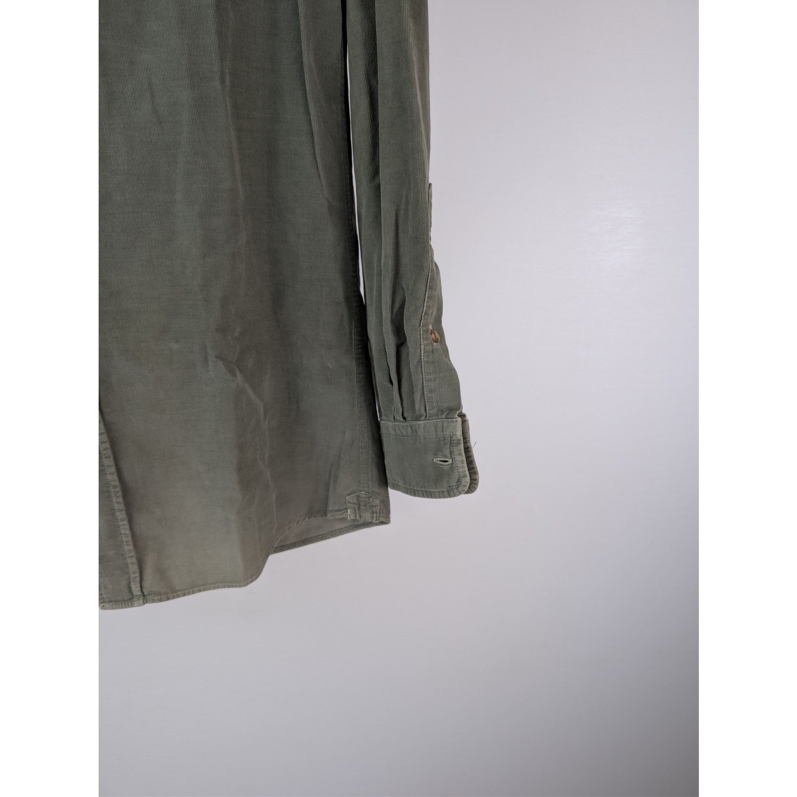 Brunello Cucinelli o1rshd1 CC20 Leisure Fit Button up Shirt in Olive Size US M / EU 48-50 / 2 - 5 Thumbnail