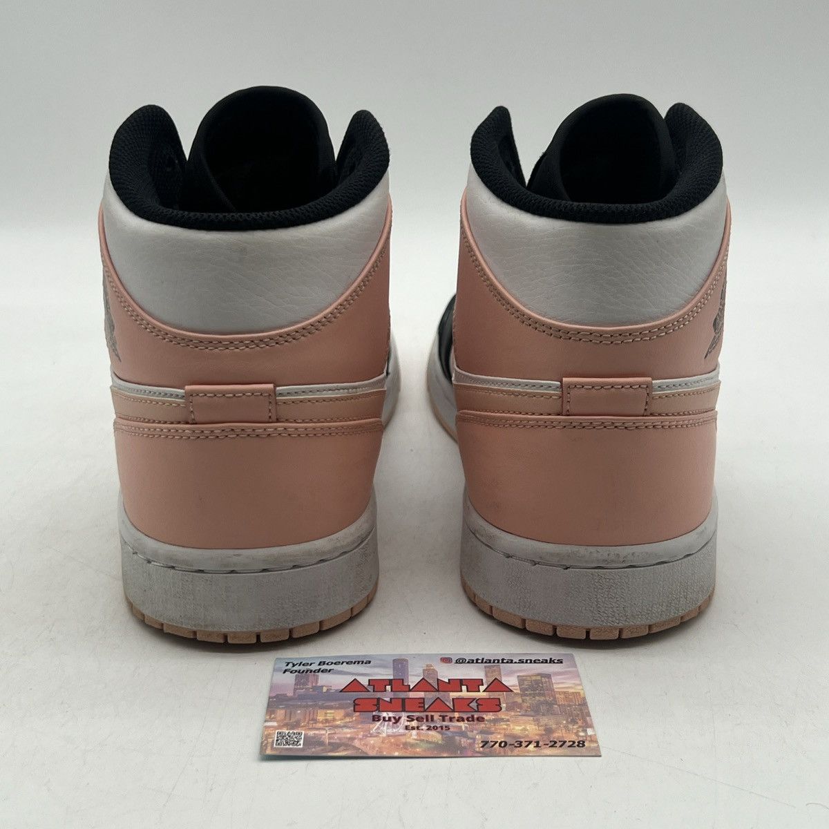 Nike Air Jordan 1 mid crimson tint Size US 10.5 / EU 43-44 - 3 Thumbnail