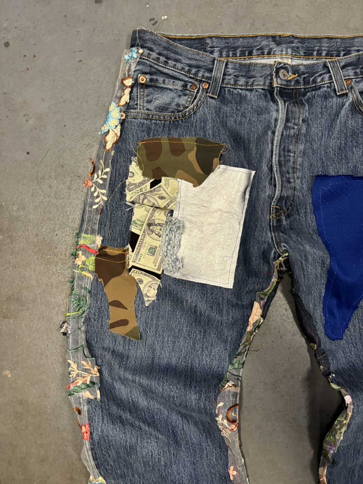 Levi's DirtyMoney x Levis Patchwork Denim Size US 36 / EU 52 - 3 Thumbnail