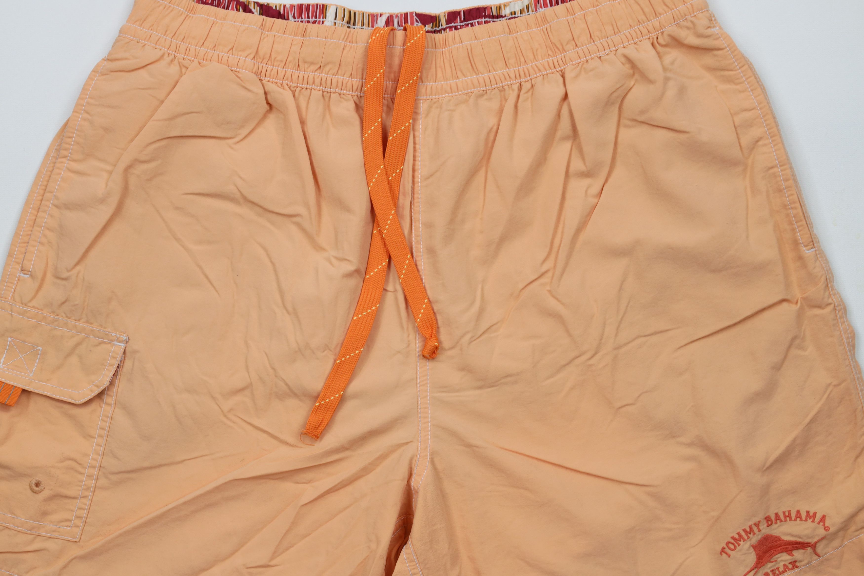 Tommy Bahama × Vintage Tommy Bahama Relax Sun Faded Lined Shorts Swim Trunks Salmon Size US 34 / EU 50 - 3 Thumbnail