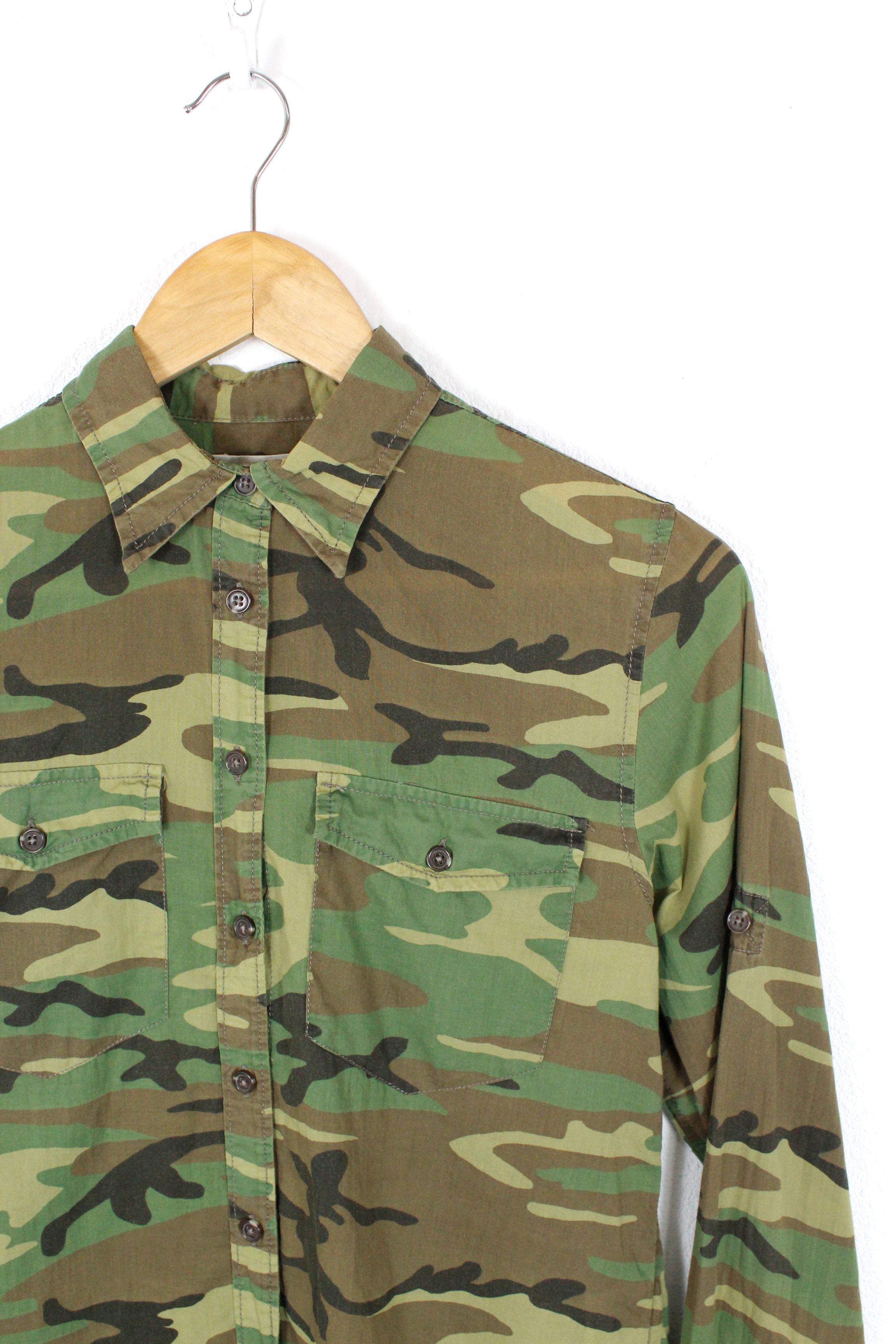 Denim & Supply Ralph Lauren × Polo Ralph Lauren Denim Supply Ralph Lauren Camo Printed Military Shirt Size S / US 4 / IT 40 - 2 Thumbnail