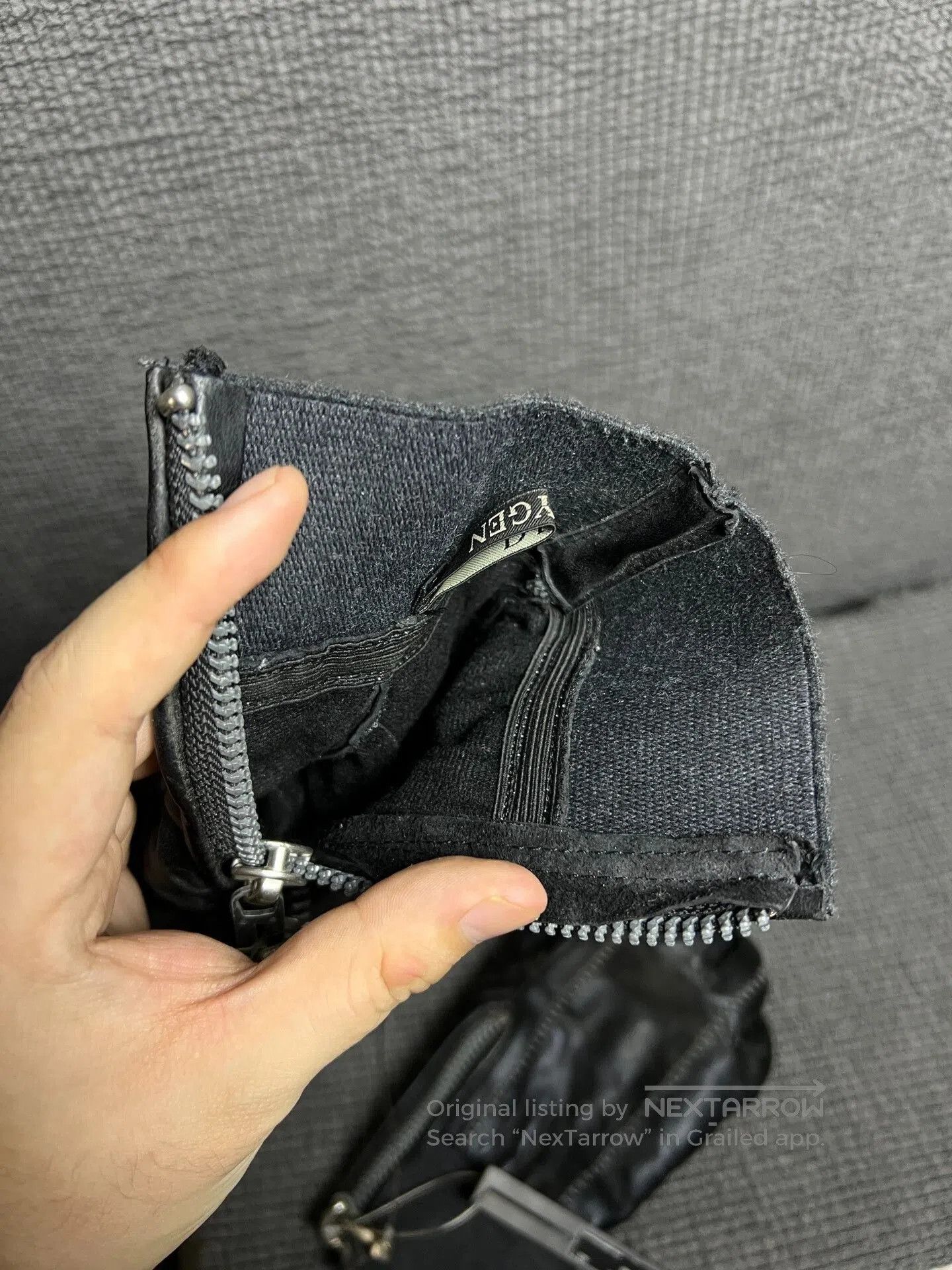 D.Hygen d hygen leather zip gloves for men. Size ONE SIZE - 6 Thumbnail