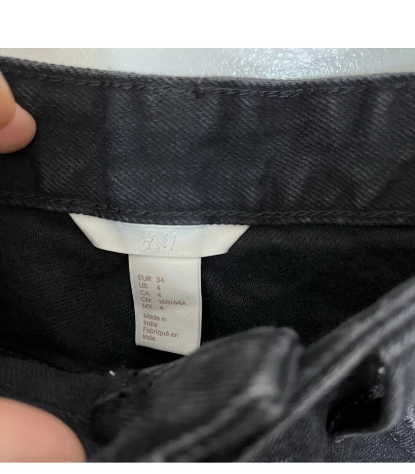 H&M (H&M) button fly denim skirt Size 27" / US 4 / IT 40 - 3 Thumbnail