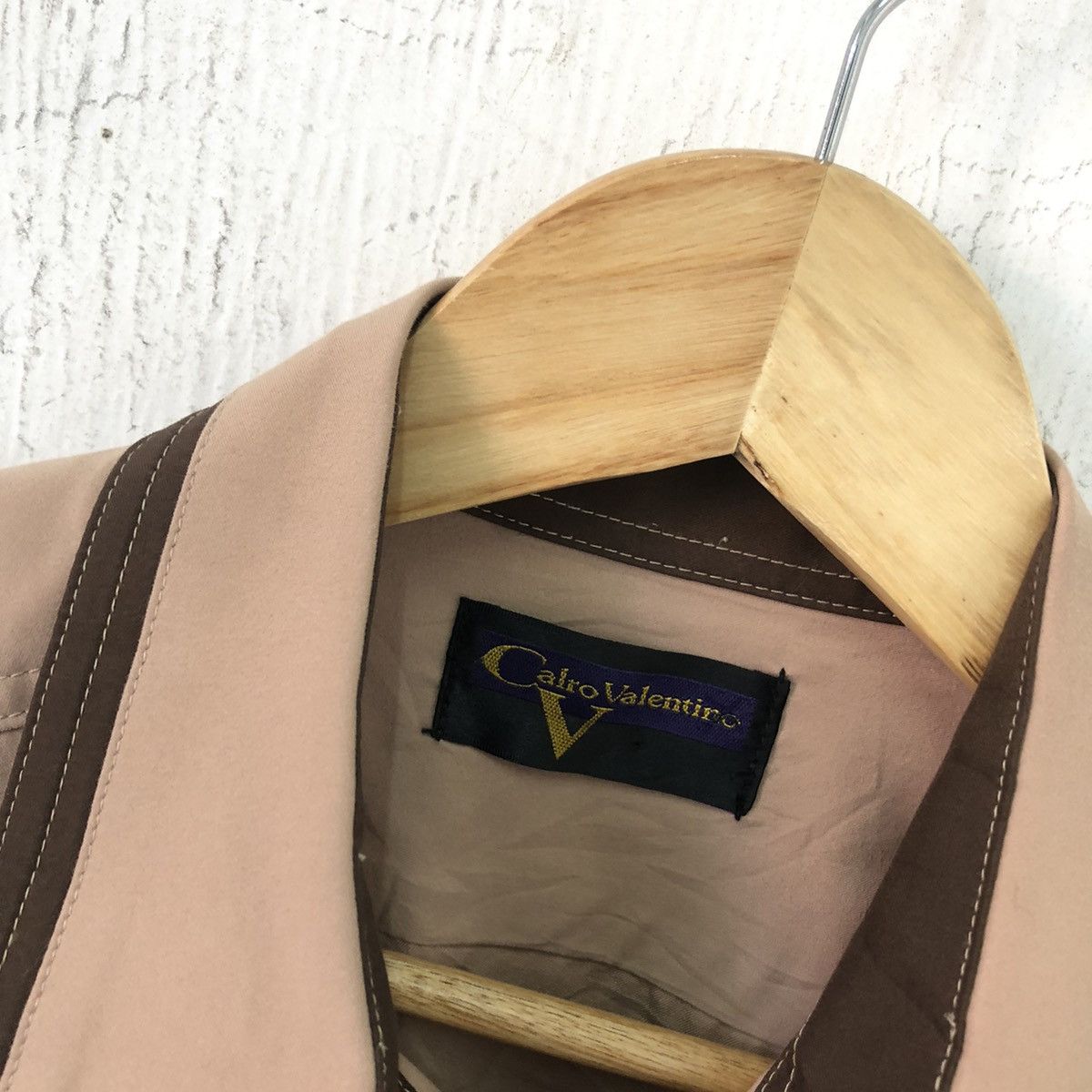 Valentino × Vintage VINTAGE CALRO VALENTINO EMBROIDERY POLO SHIRT 🍒 Size US L / EU 52-54 / 3 - 4 Thumbnail
