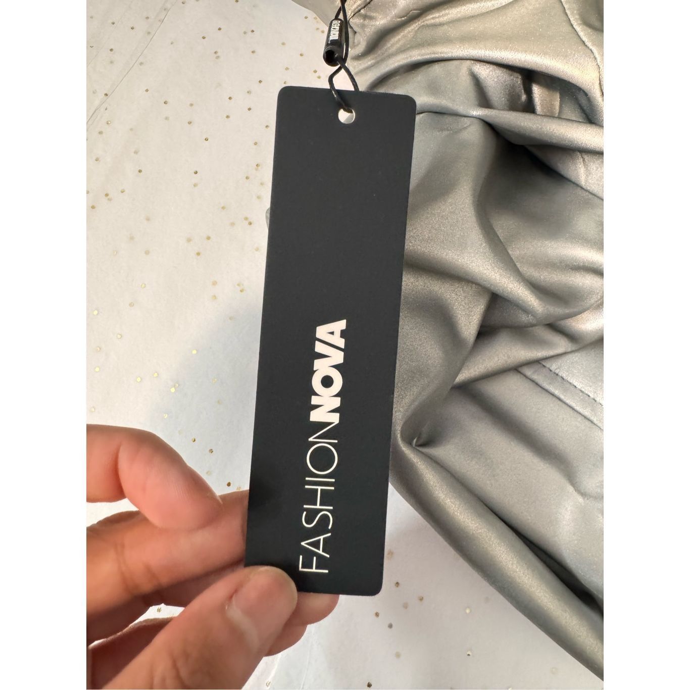 Other Fashion nova Put In Work Reflective Maxi Dress - Silver Size M / US 6-8 / IT 42-44 - 7 Thumbnail