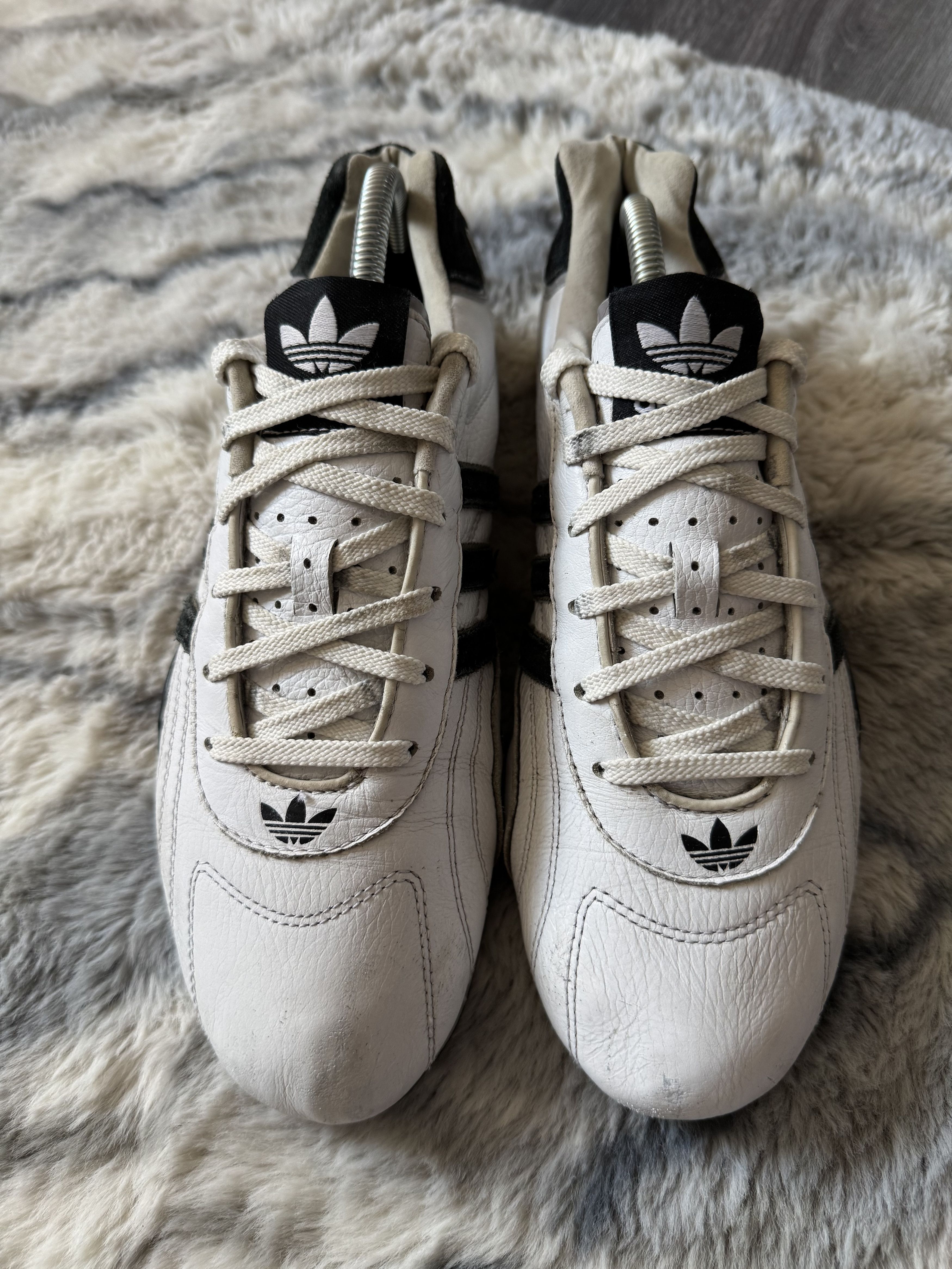 Adidas Vintage Y2K Adidas Goodyear White Leather Sneakers Size US 8.5 / EU 41-42 - 4 Thumbnail