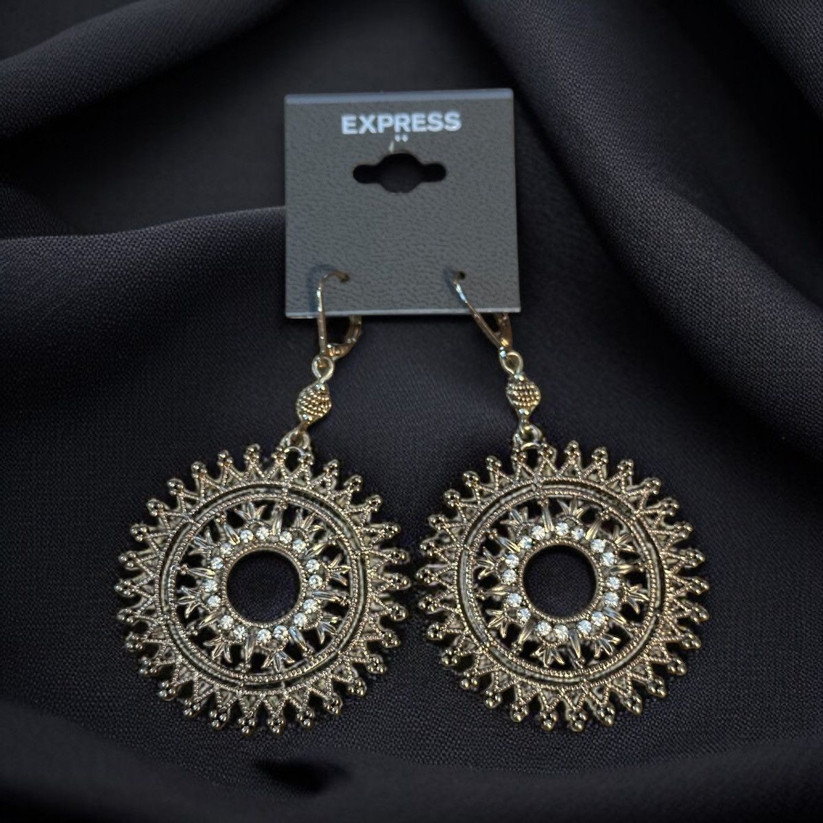 Express Express sunburst filigree dangle earrings Size ONE SIZE - 1 Thumbnail