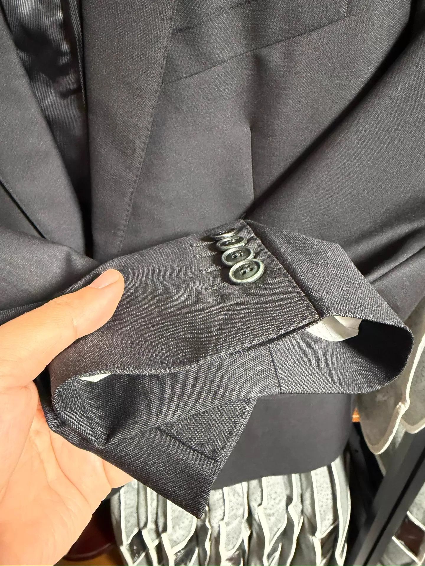 Dolce & Gabbana DG Black Wool-Silk Slim Blazer 52 EU Size 52R - 5 Thumbnail