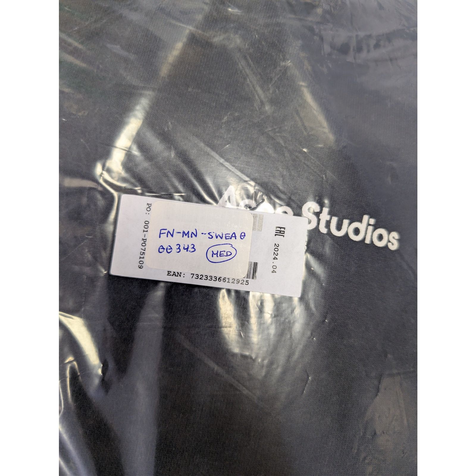 Acne Studios o1rshd1 Logo-Print Cotton Hoodie in Black Size US M / EU 48-50 / 2 - 21 Thumbnail