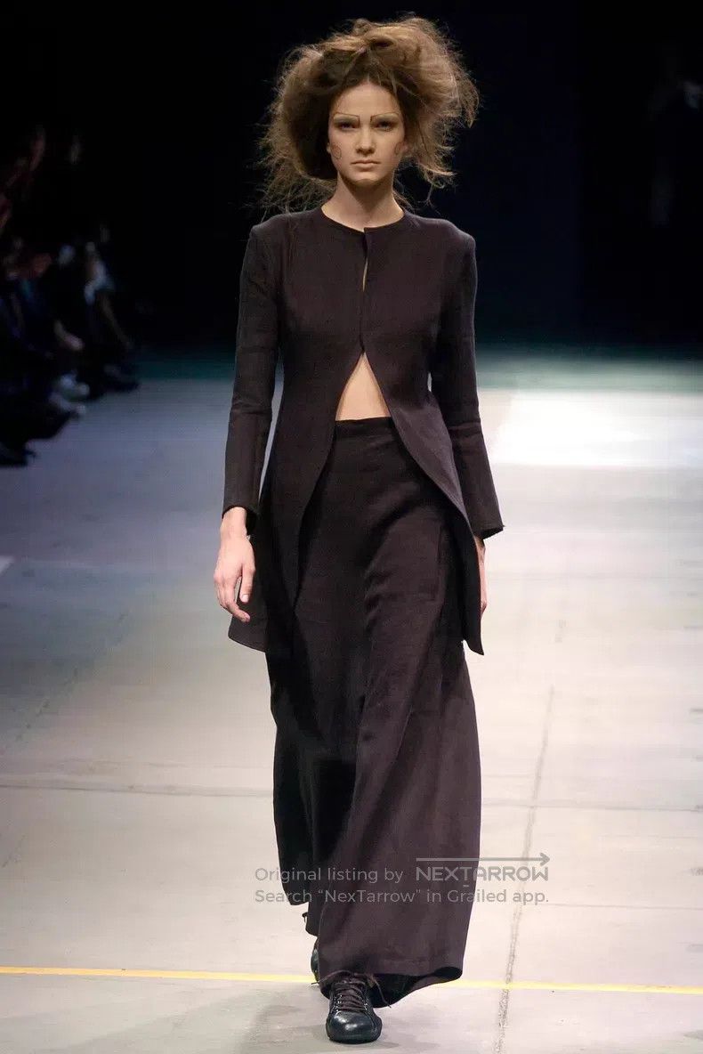 Yohji Yamamoto Yohji Yamamoto Size 2 Pleated crotch paneled lace lace wide Size 32" / US 10 / IT 46 - 9 Thumbnail