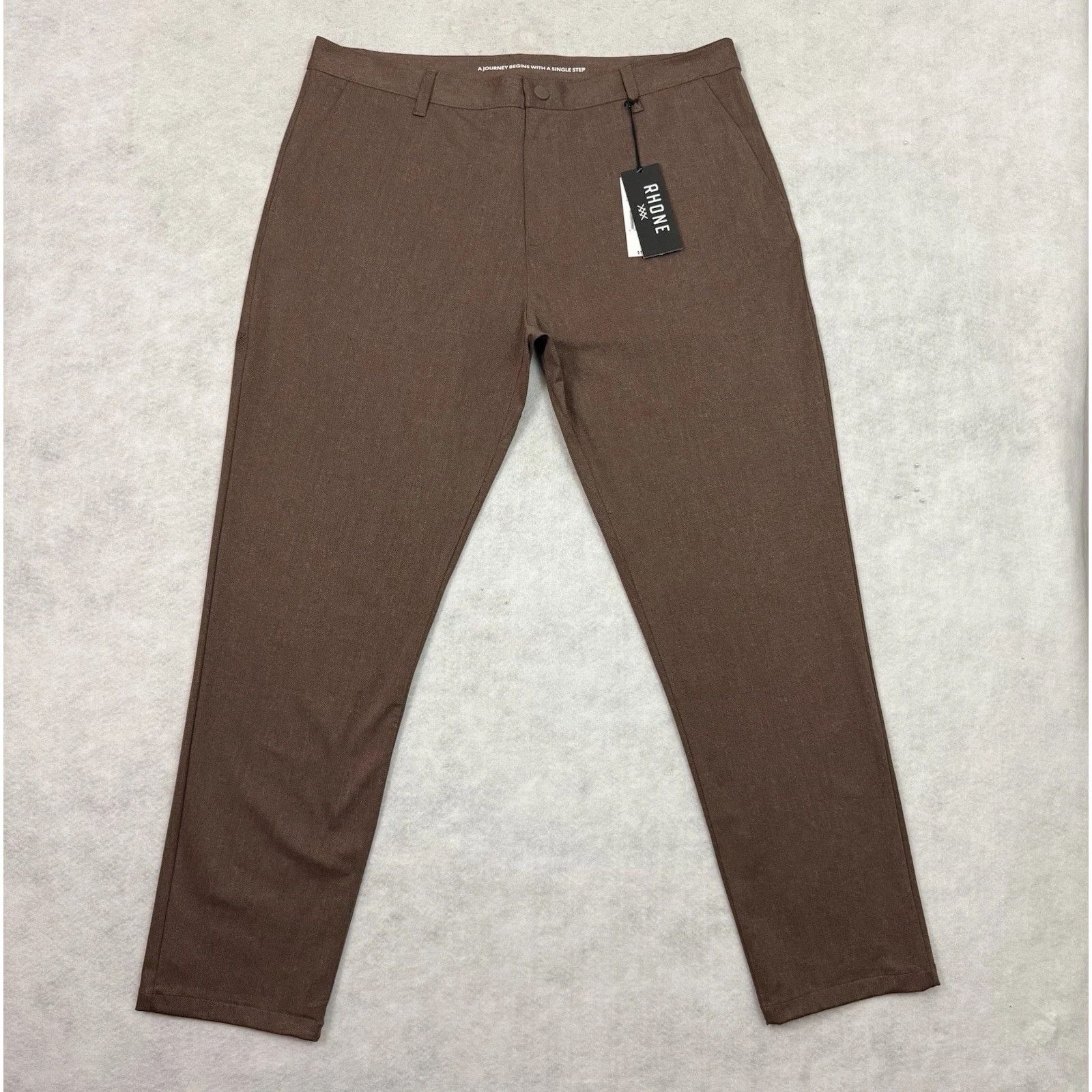 Rhone Rhone Commuter Pants Mens 38 Brown Slim Performance Stretch Size US 38 / EU 54 - 1 Thumbnail