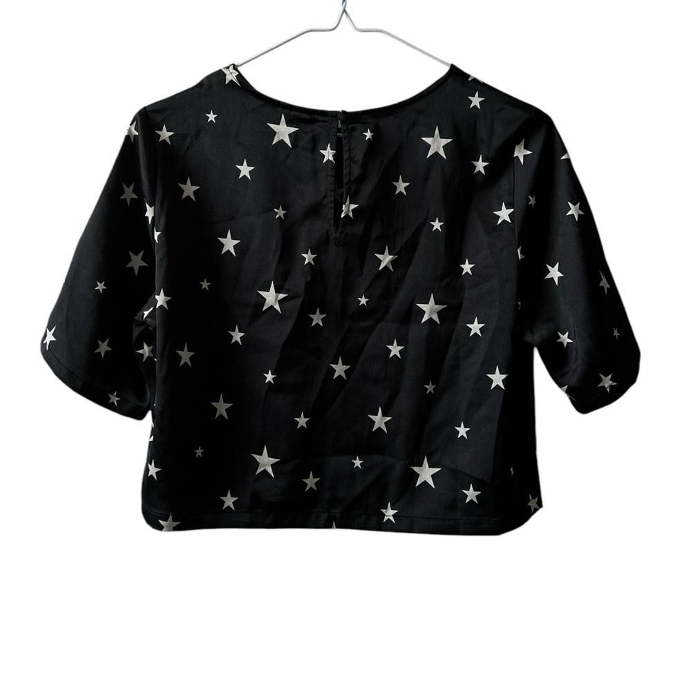Designer Twik Par Simons XS Star Print silk Blouse Size XS / US 0-2 / IT 36-38 - 3 Thumbnail